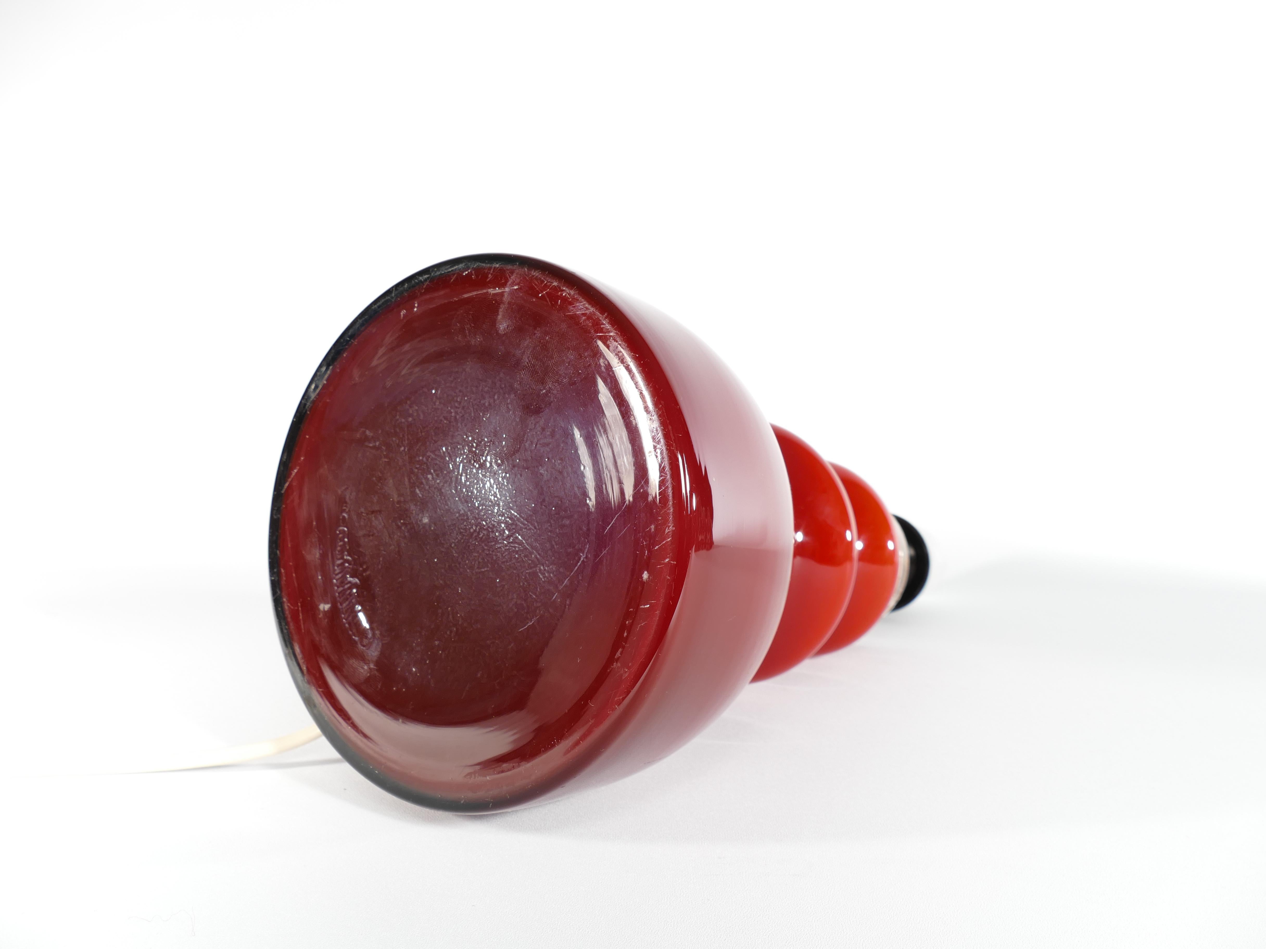 Scandinavian Modern Oxblood Red Table Lamp  by Gert Nyström for Hyllinge For Sale 4