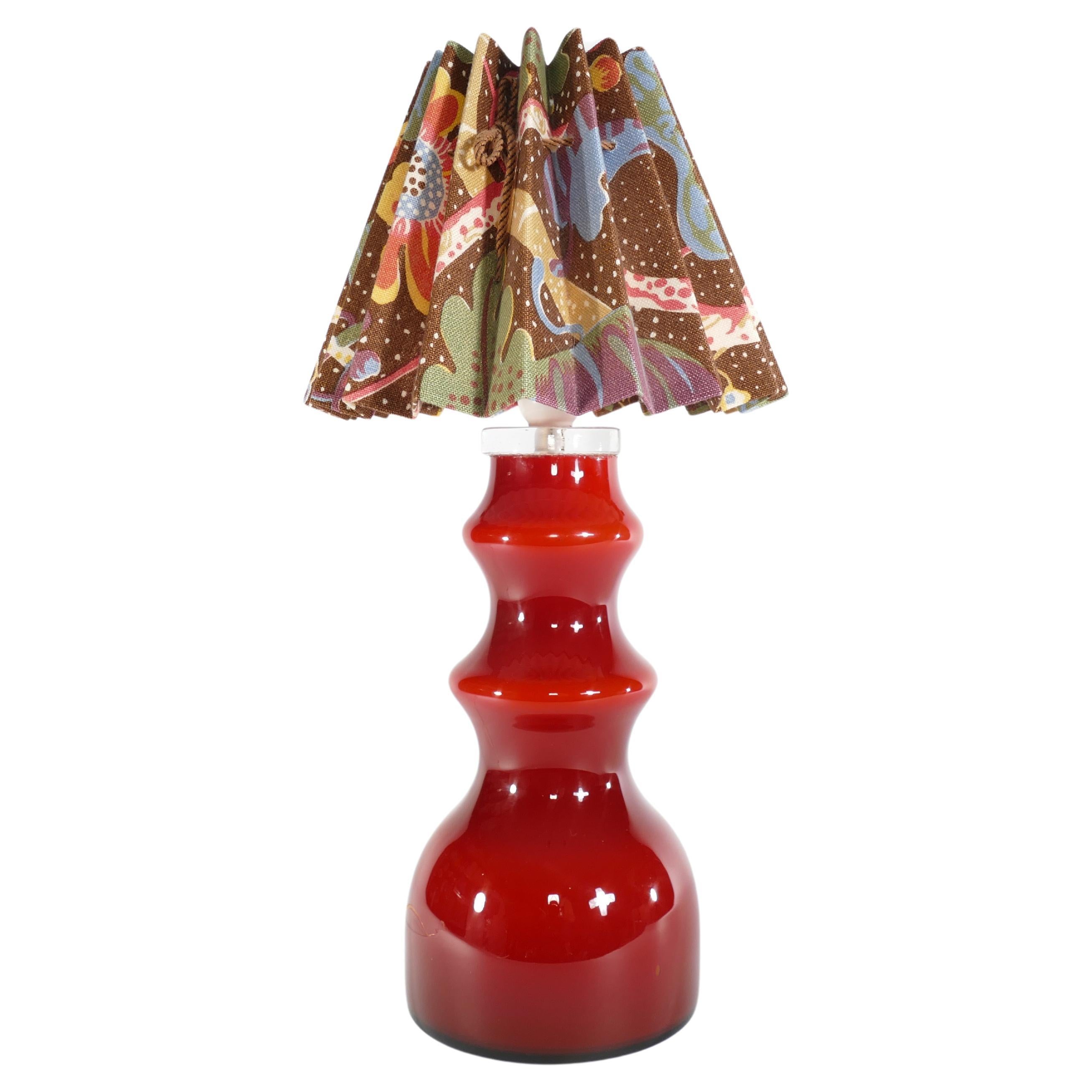 Scandinavian Modern Oxblood Red Table Lamp  by Gert Nyström for Hyllinge For Sale