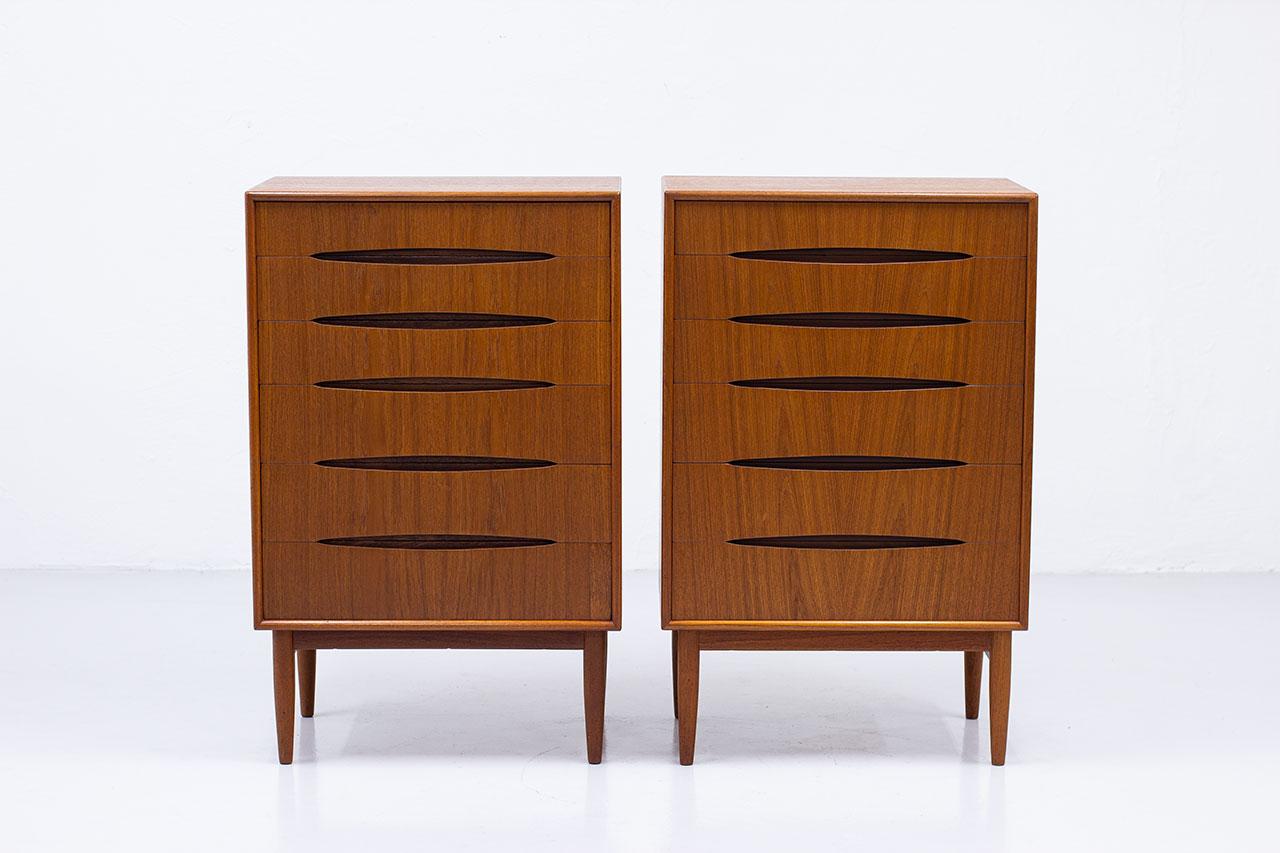 Swedish Scandinavian Modern Pair of Chest of Drawers by Kurt Østervig, 1950s
