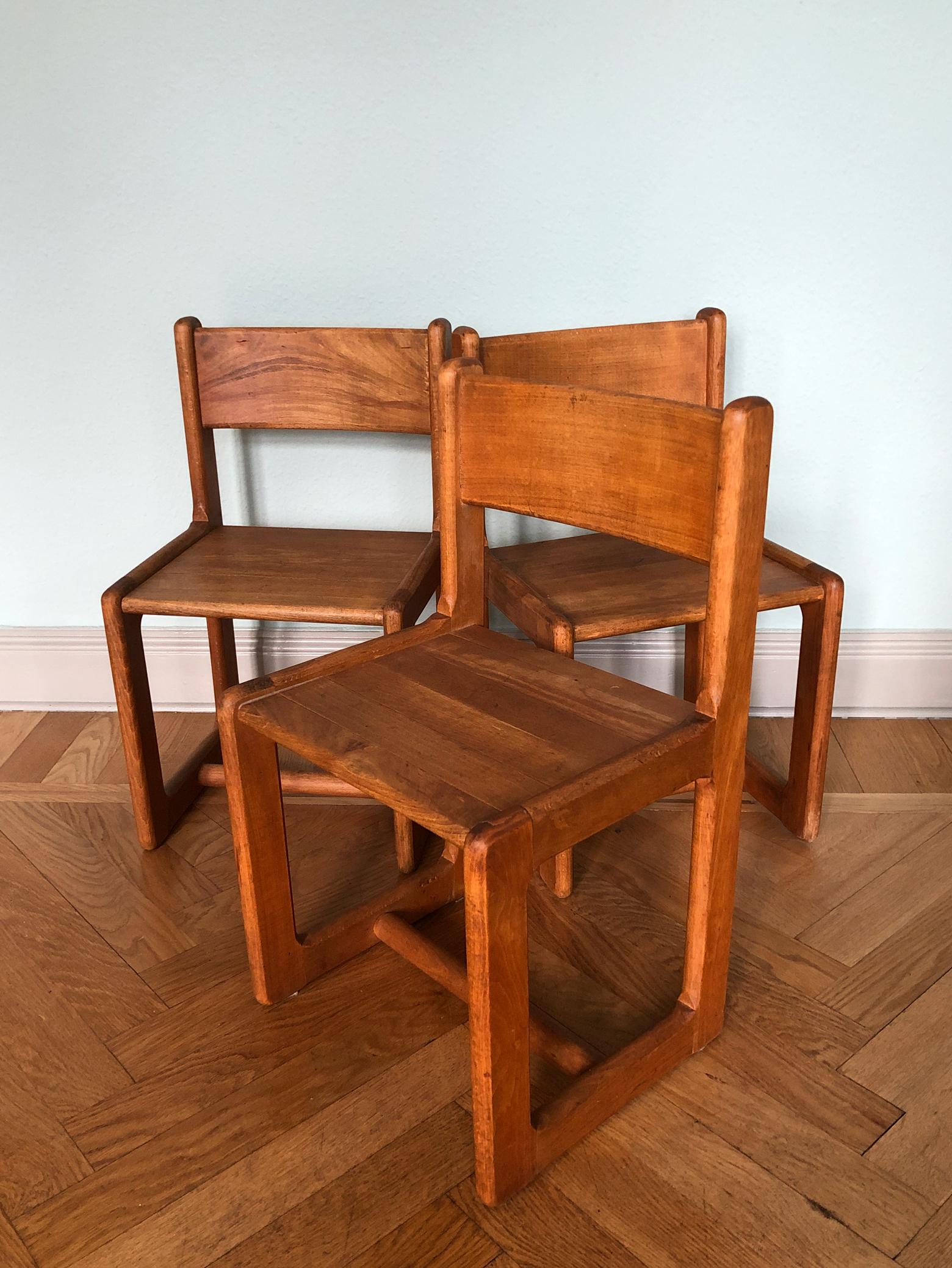 Pine Scandinavian Modern Pair of Children Chairs, Stephan Gip and Herbert Andersson For Sale