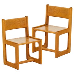 Paire de chaises d'enfants scandinaves modernes, Stephan Gip et Herbert Andersson