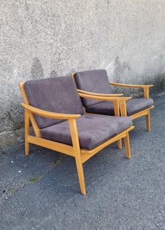 Par de sillones de estilo moderno escandinavo, Suecia, años 60