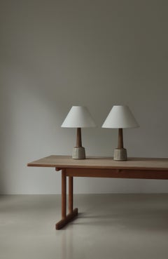 The Modern Scandinavian Tischlampen aus Steingut von Palshus, Dänemark, 1960er Jahre