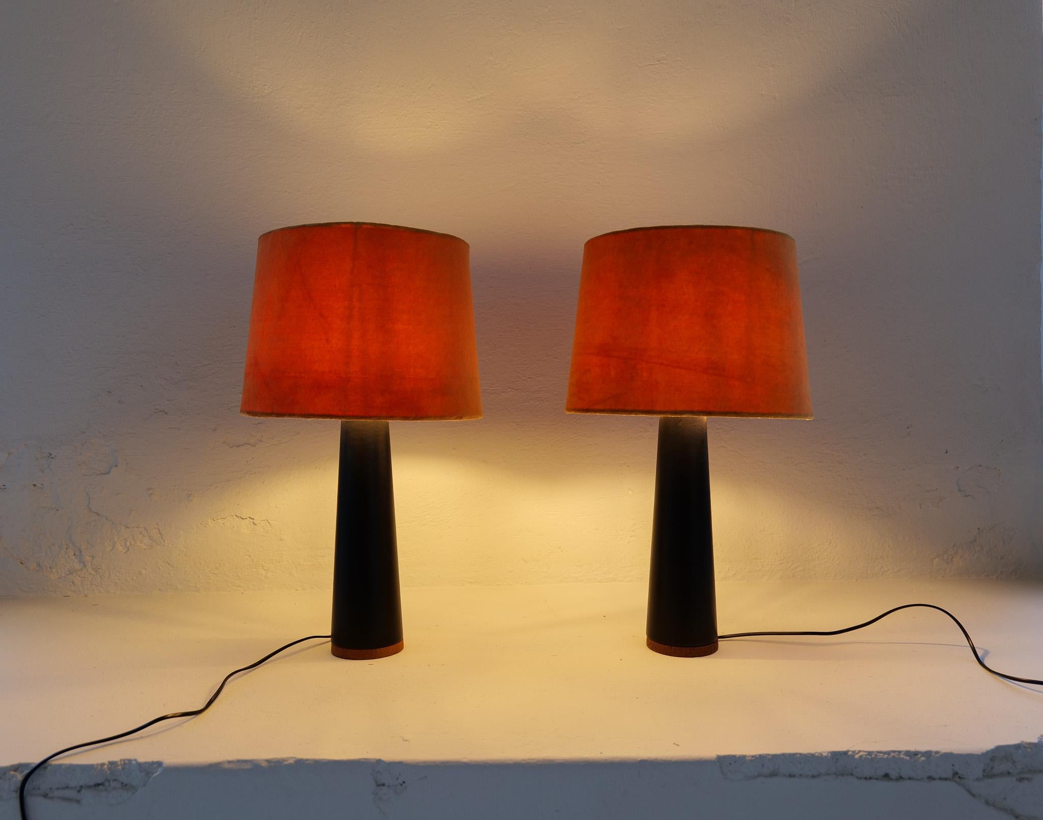 Scandinavian Modern Pair of Table Lamps Luxus, Sweden, 1970s For Sale 5