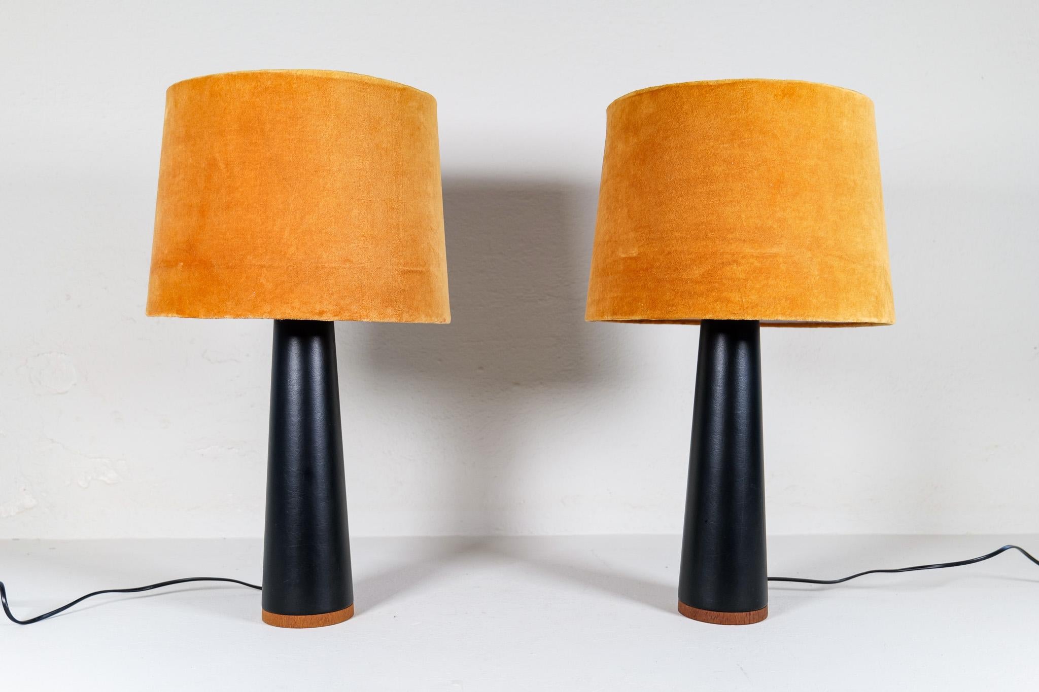 Scandinavian Modern Pair of Table Lamps Luxus, Sweden, 1970s In Good Condition For Sale In Hillringsberg, SE