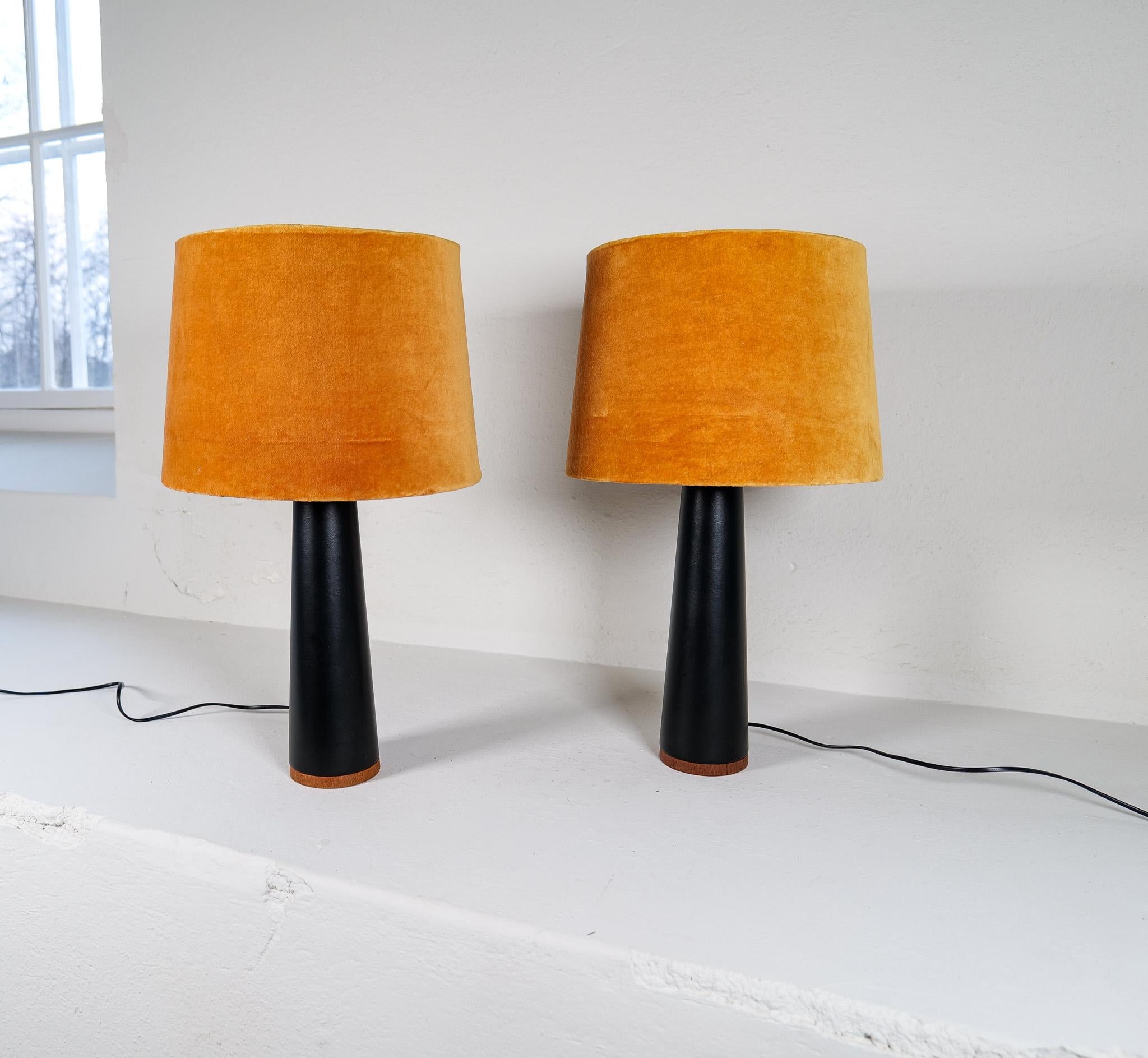 Scandinavian Modern Pair of Table Lamps Luxus, Sweden, 1970s For Sale 2