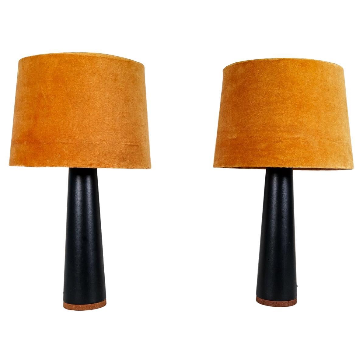 Scandinavian Modern Pair of Table Lamps Luxus, Sweden, 1970s For Sale