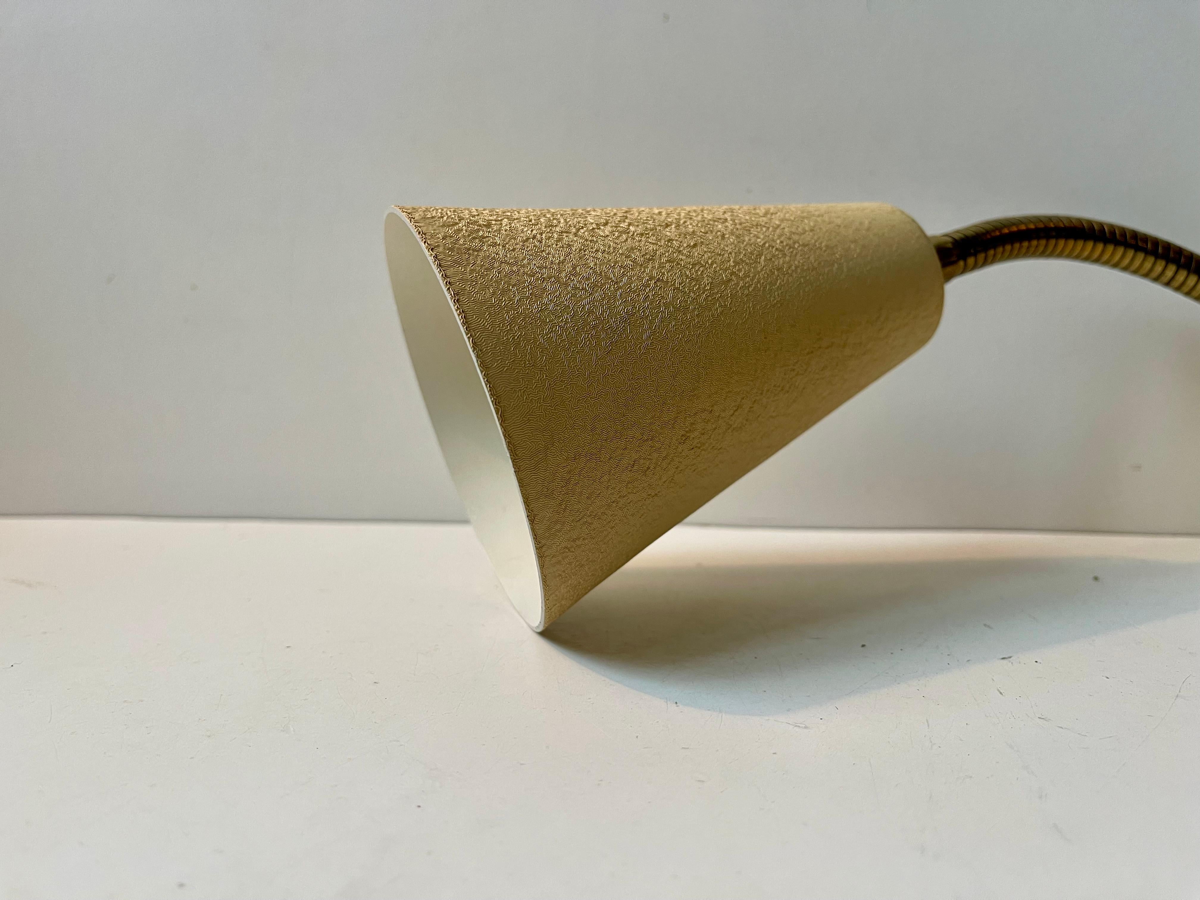 Mid-Century Modern Scandinavian Modern Pastel Yellow Wall Light by E.S. Horn, 1950s For Sale