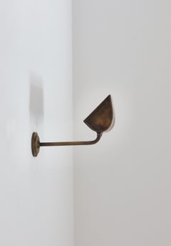 Skandinavische moderne Wandleuchte aus patiniertem Messing von Palle Suenson, Dänemark, 1930er Jahre