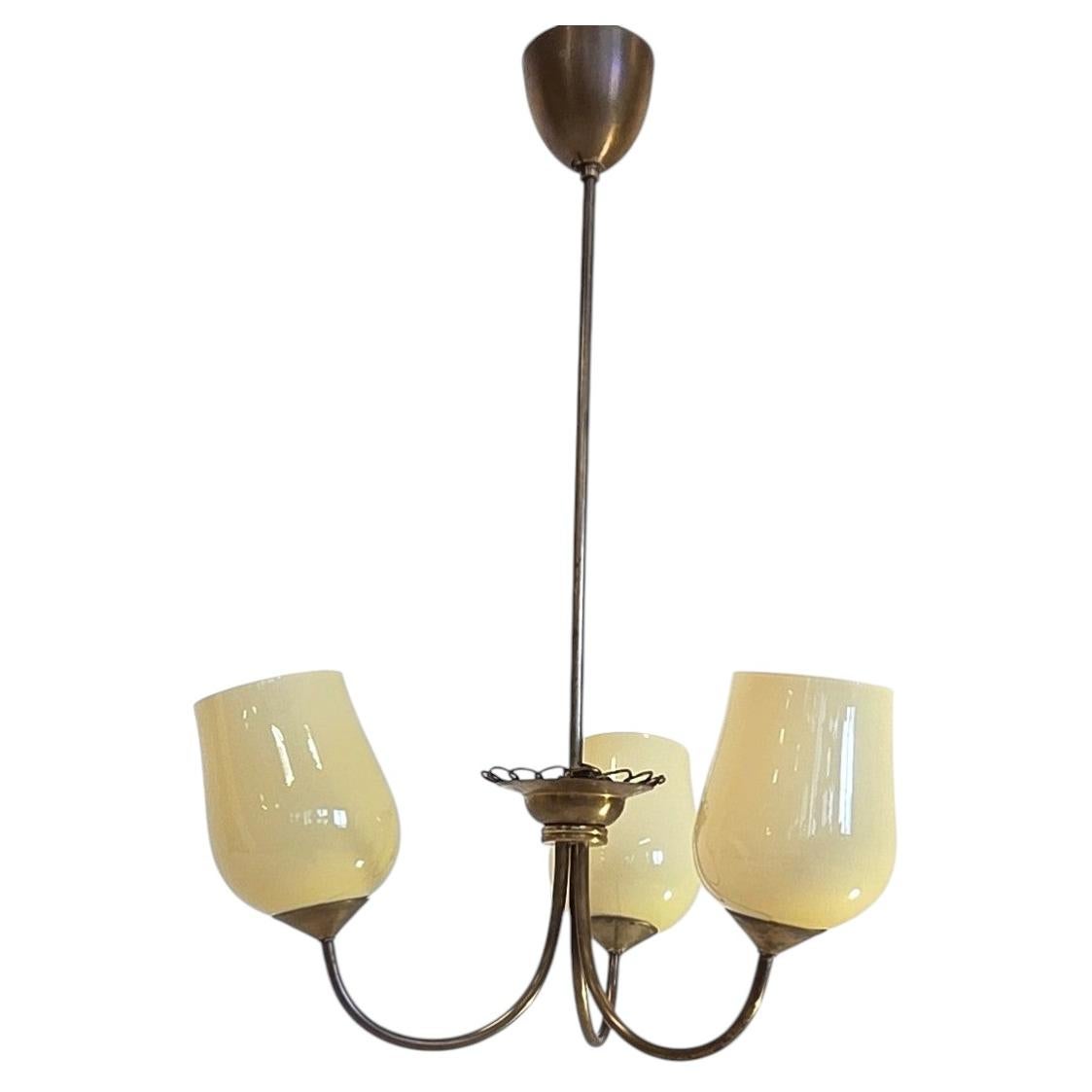 Lampadario in stile moderno scandinavo di V. Soini, anni '50