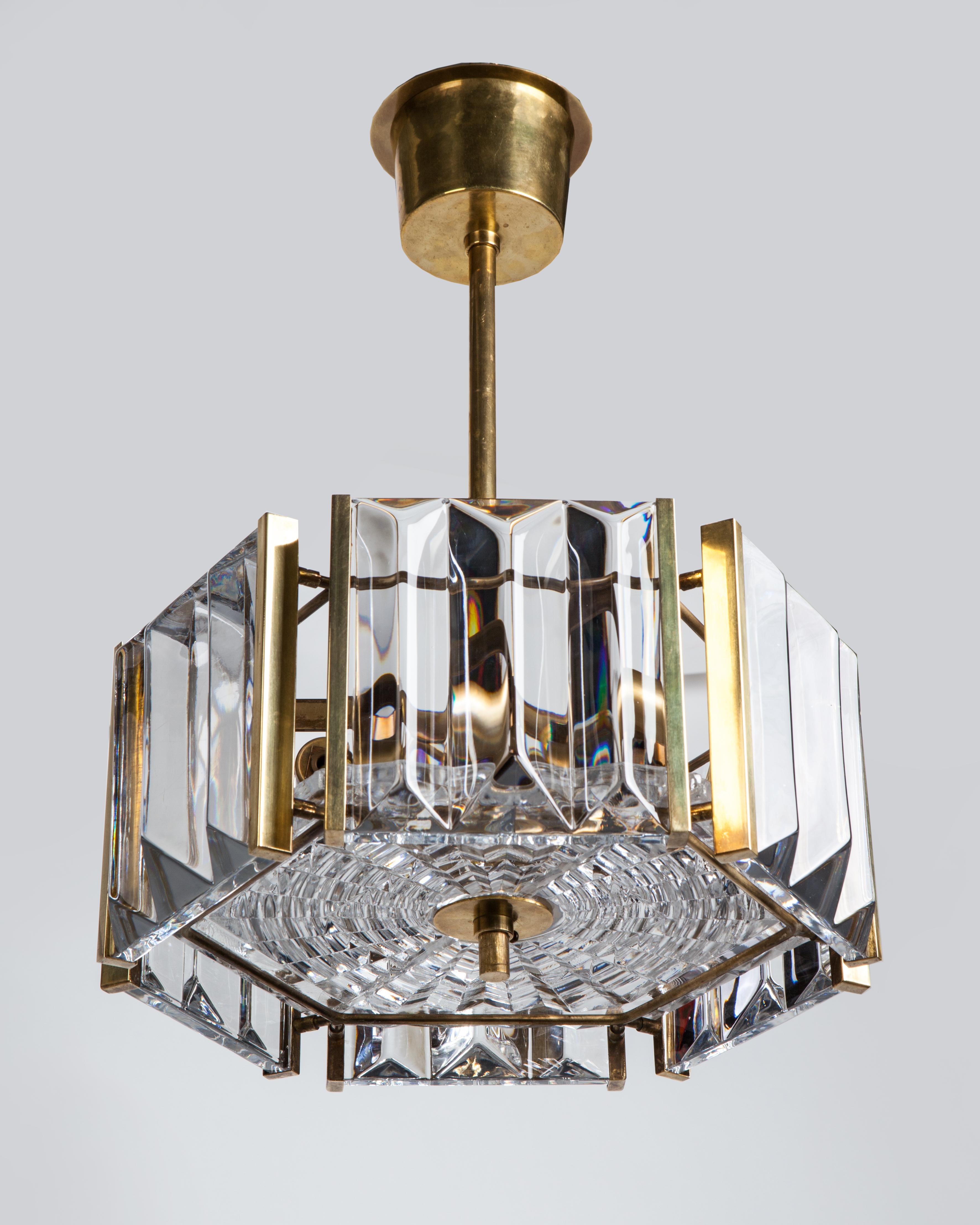 Mid-20th Century Scandinavian Modern Pendant by Carl Fagerlund for Swedish Glassmaker Orrefors
