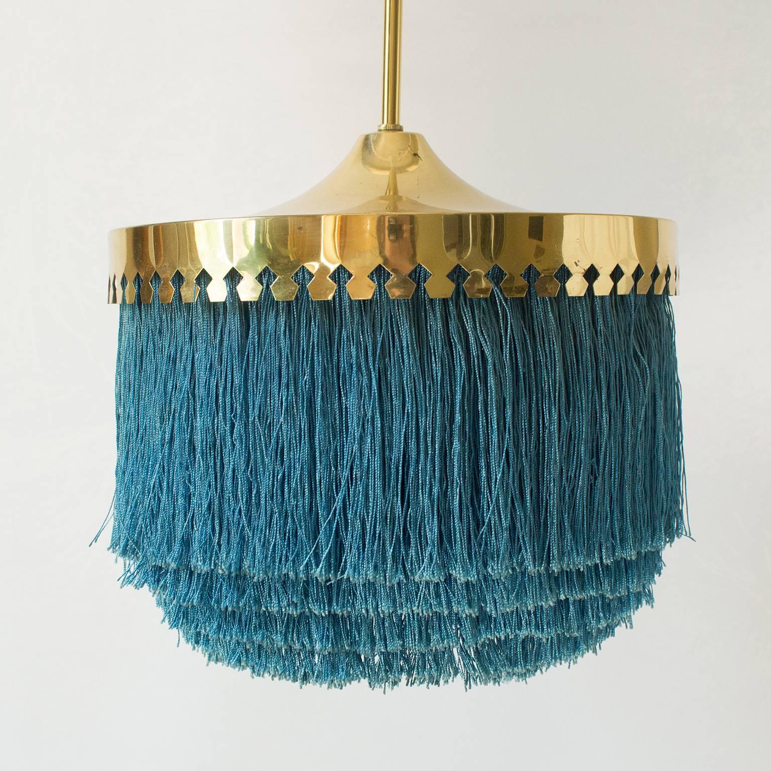 Swedish Scandinavian Modern Pendant by Hans-Agne Jakobsson, Fringes Series 1960s For Sale