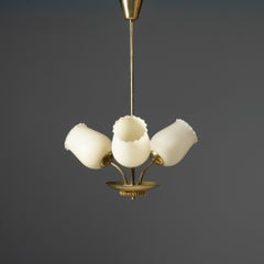 Skandinavische Moderne Pendelleuchte, Finnland, 1950er Jahre