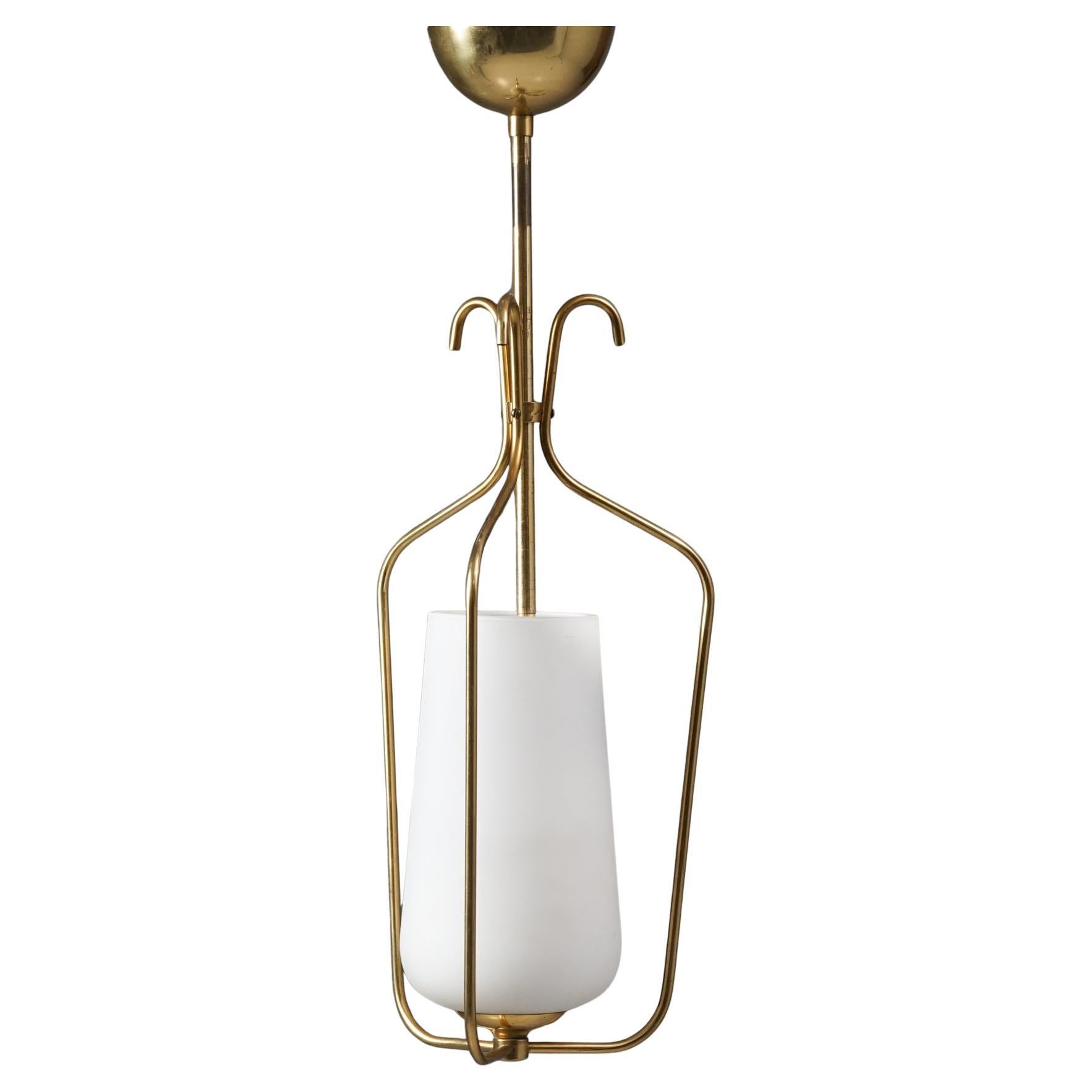 Skandinavische Moderne Pendelleuchte, Finnland, 1950er Jahre