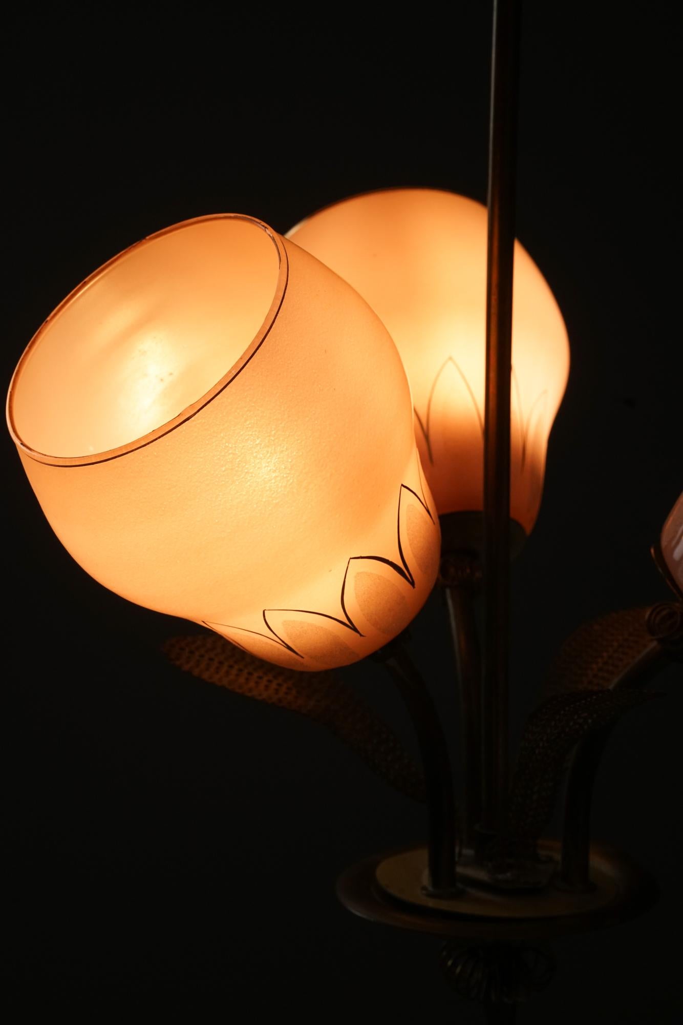 Mid-20th Century Scandinavian Modern Pendant, Itsu Oy, Finland, 1950s For Sale
