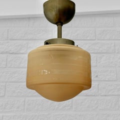Suspension moderne de style scandinave, en verre « Havana » et Steele, Suède, années 1930