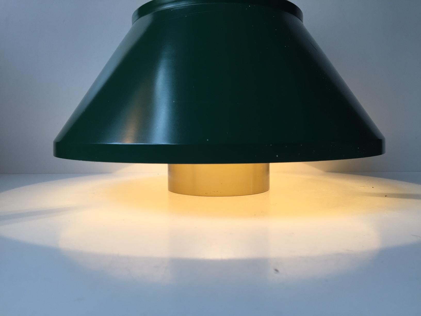 Anodized Scandinavian Modern Pendant Lamp 'Life' by Jo Hammerborg for Fog & Mørup, 1970s