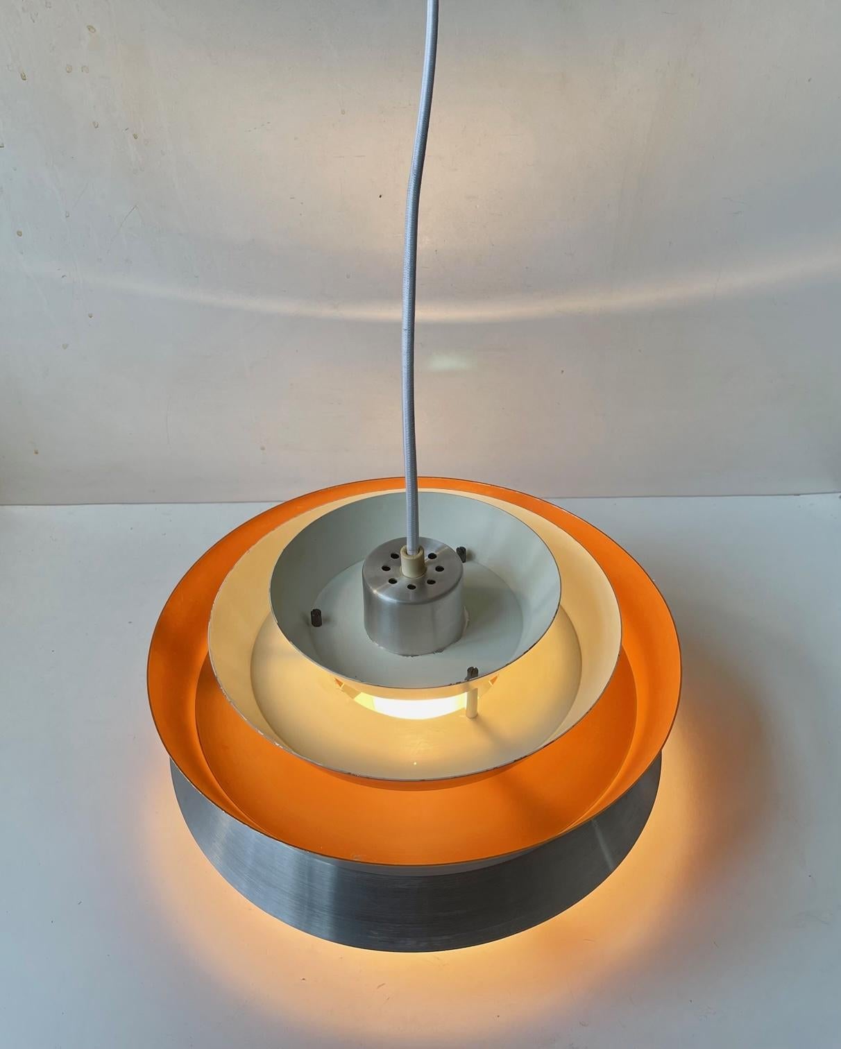 Mid-Century Modern Scandinavian Modern Pendant Lamp 'Trava' by Carl Thore for Granhaga, 1960s For Sale