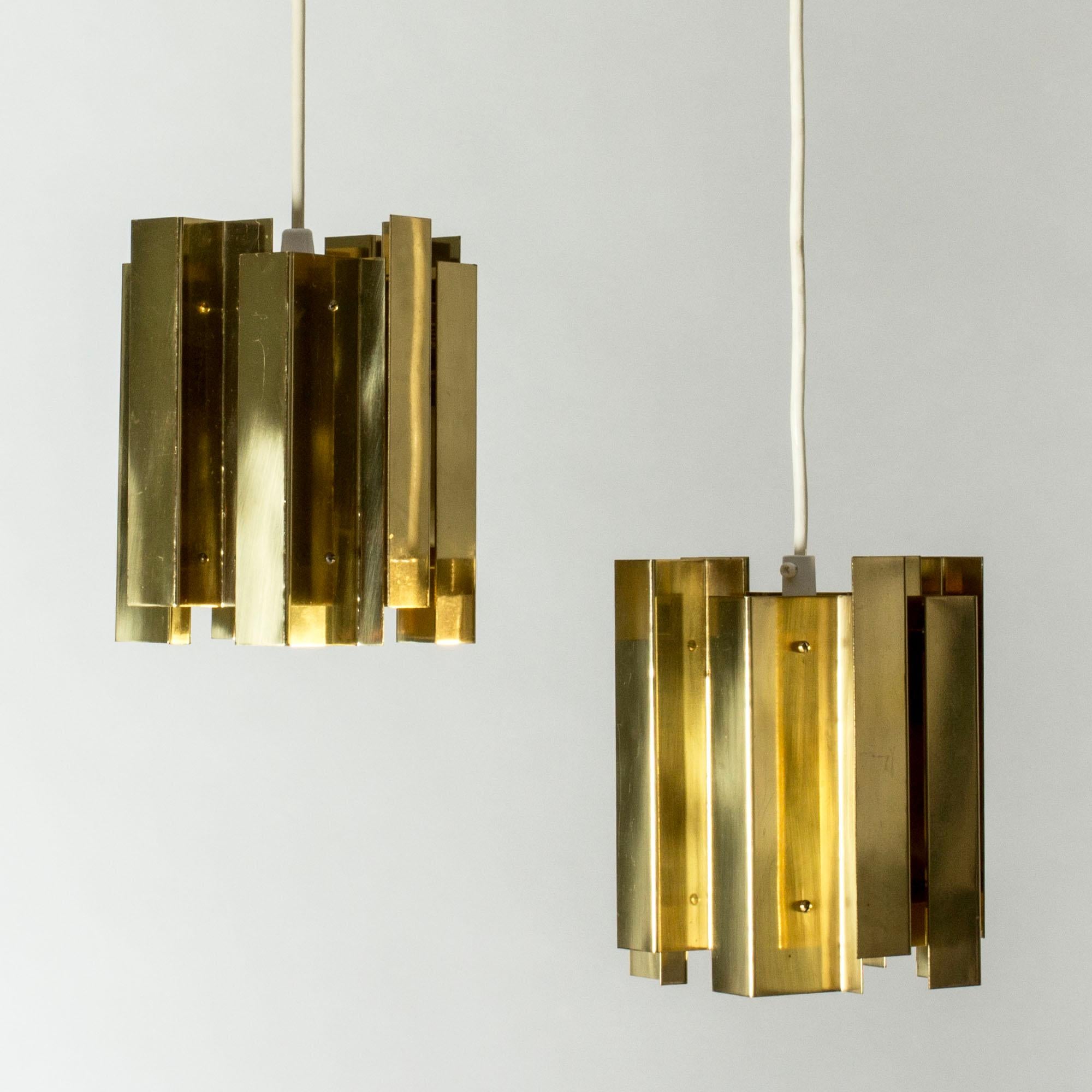Scandinavian Modern Pendant Lights by Carl-Axel Acking, Sweden, 1960s In Good Condition For Sale In Stockholm, SE