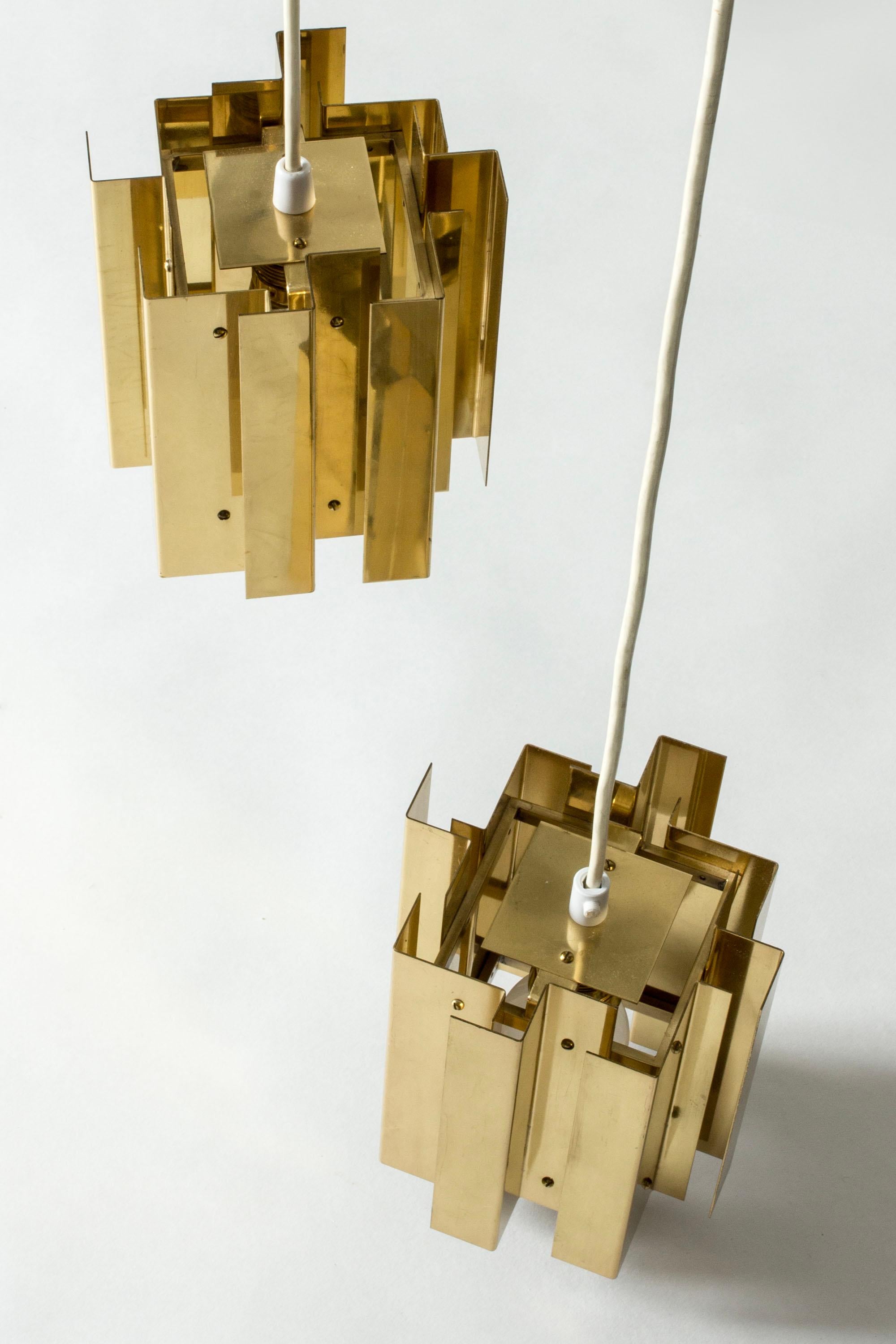 Mid-20th Century Scandinavian Modern Pendant Lights by Carl-Axel Acking, Sweden, 1960s For Sale