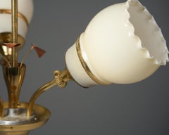 Skandinavische moderne Pendelleuchte, Stockmann/Orno, 1950er Jahre