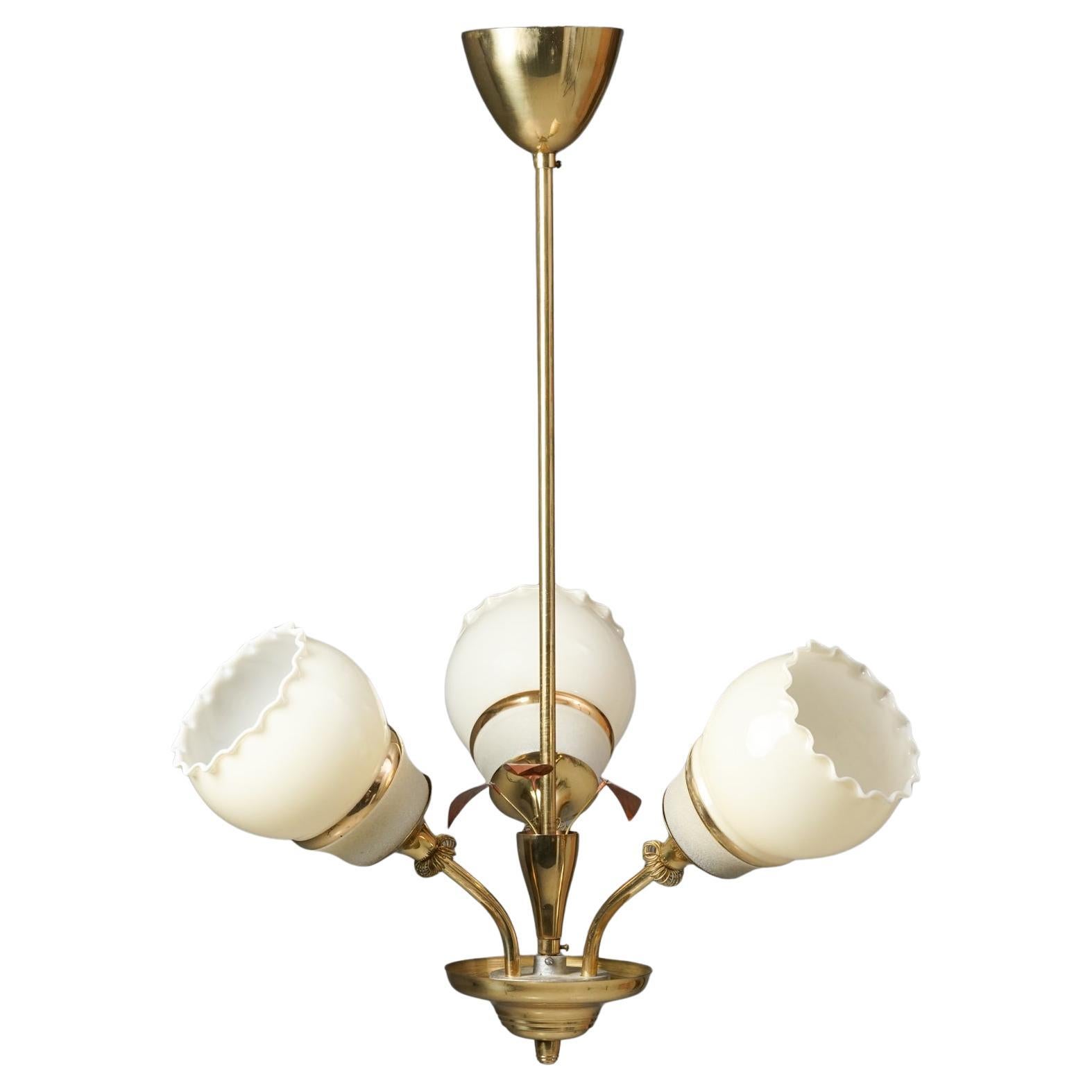 Scandinavian Modern Pendant, Stockmann/Orno, 1950s