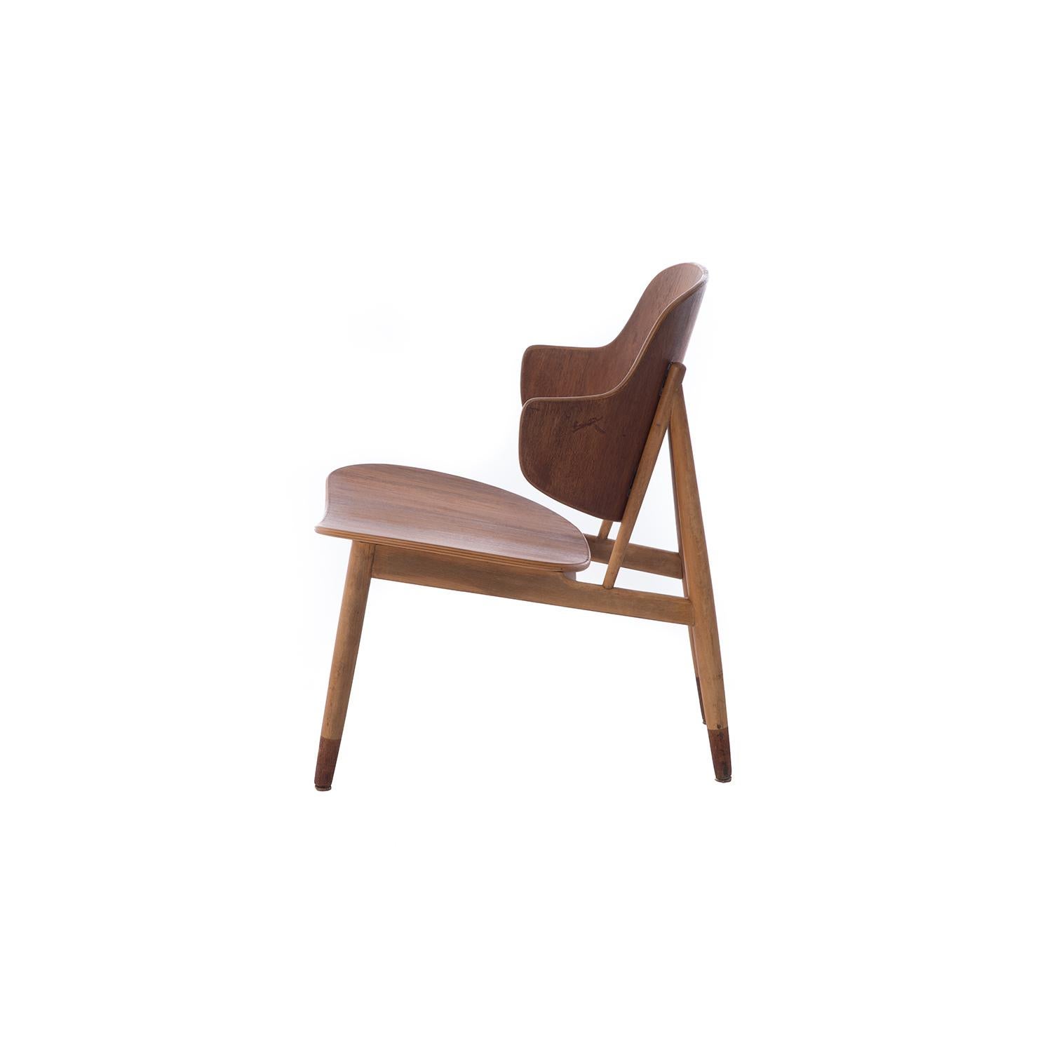 Danish Scandinavian Modern Penguin Side Chair For Sale