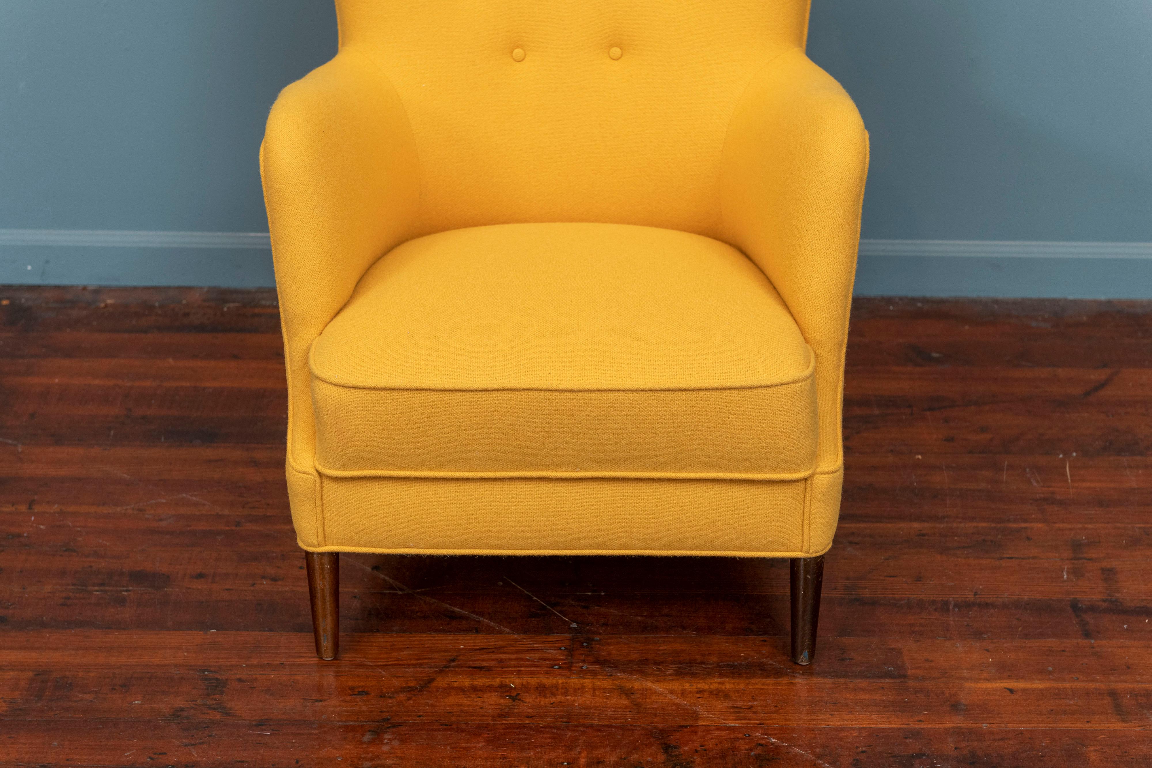 Scandinavian Modern Petite Lounge Chair In Good Condition In San Francisco, CA