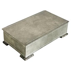 Scandinavian Modern Pewter Box, Firma Svenskt Tenn -1946