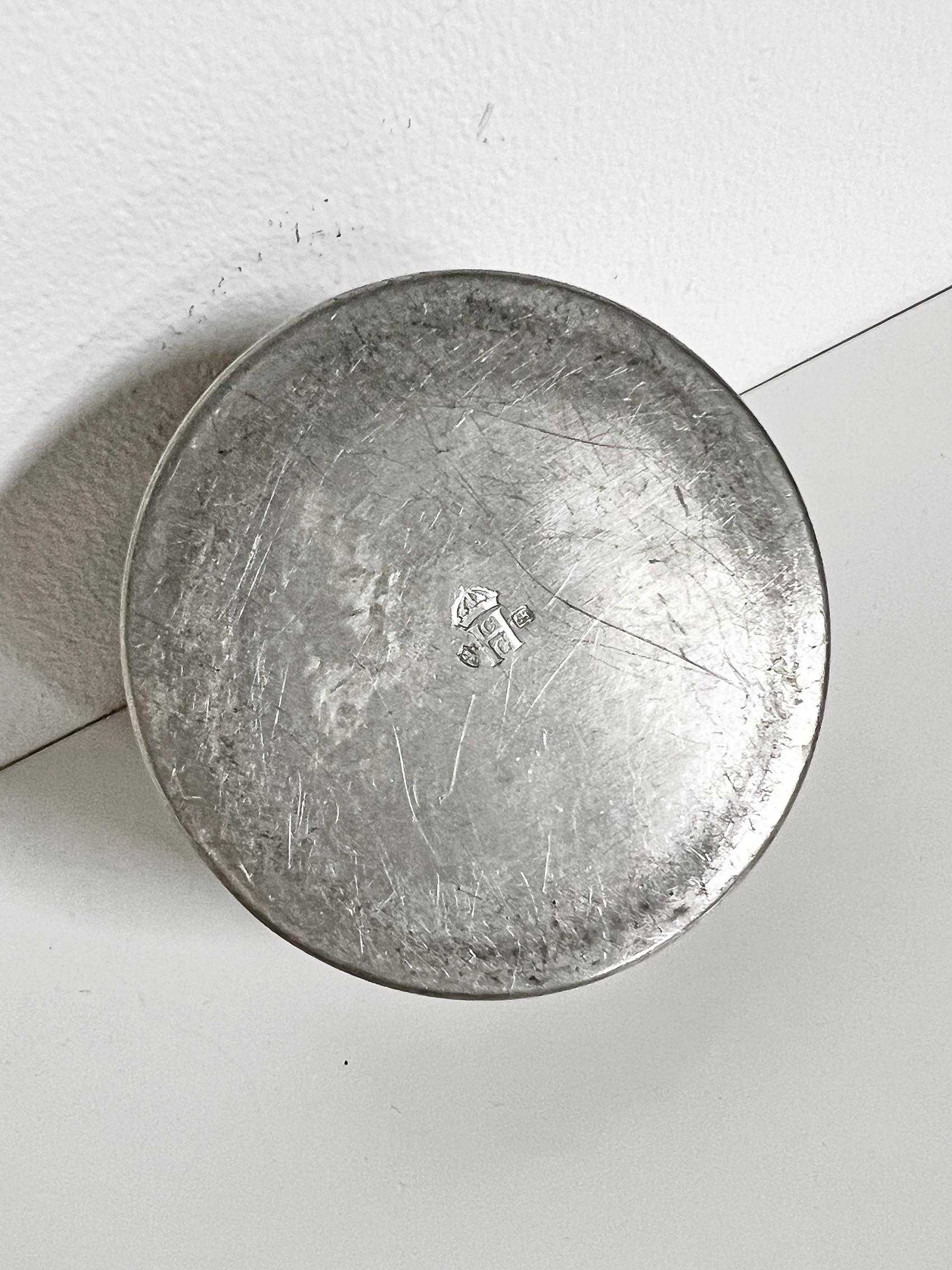 Metà XX secolo Vaso in peltro The Modern Scandinavian, C.C. Hallberg, Svezia -1933 in vendita