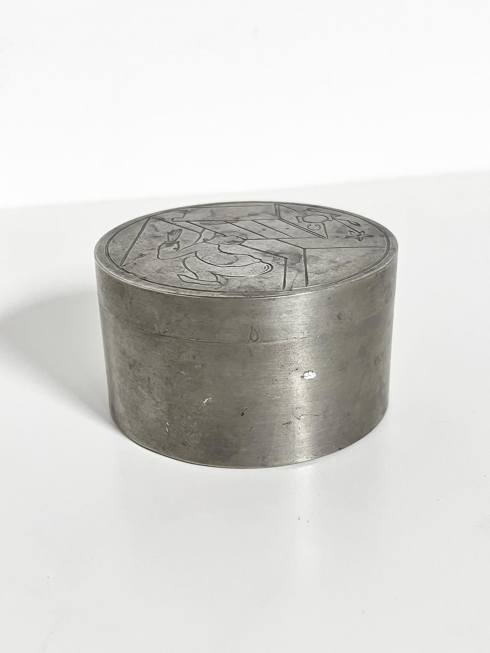 Peltro Vaso in peltro The Modern Scandinavian, C.C. Hallberg, Svezia -1933 in vendita