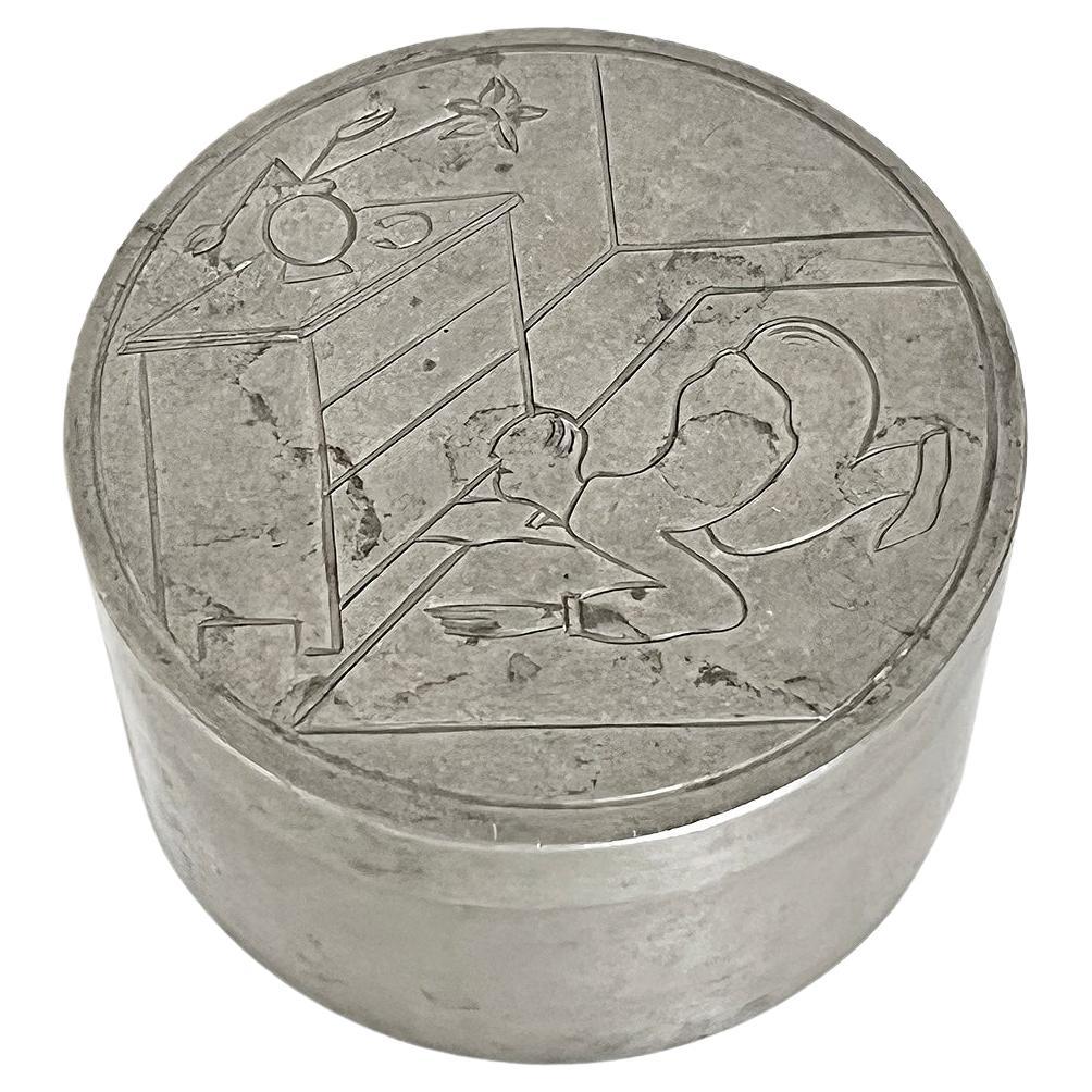 Jarra moderna escandinava de estaño, C.G. Hallberg, Suecia -1933