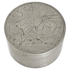 Jarra moderna escandinava de estaño, C.G. Hallberg, Suecia -1933