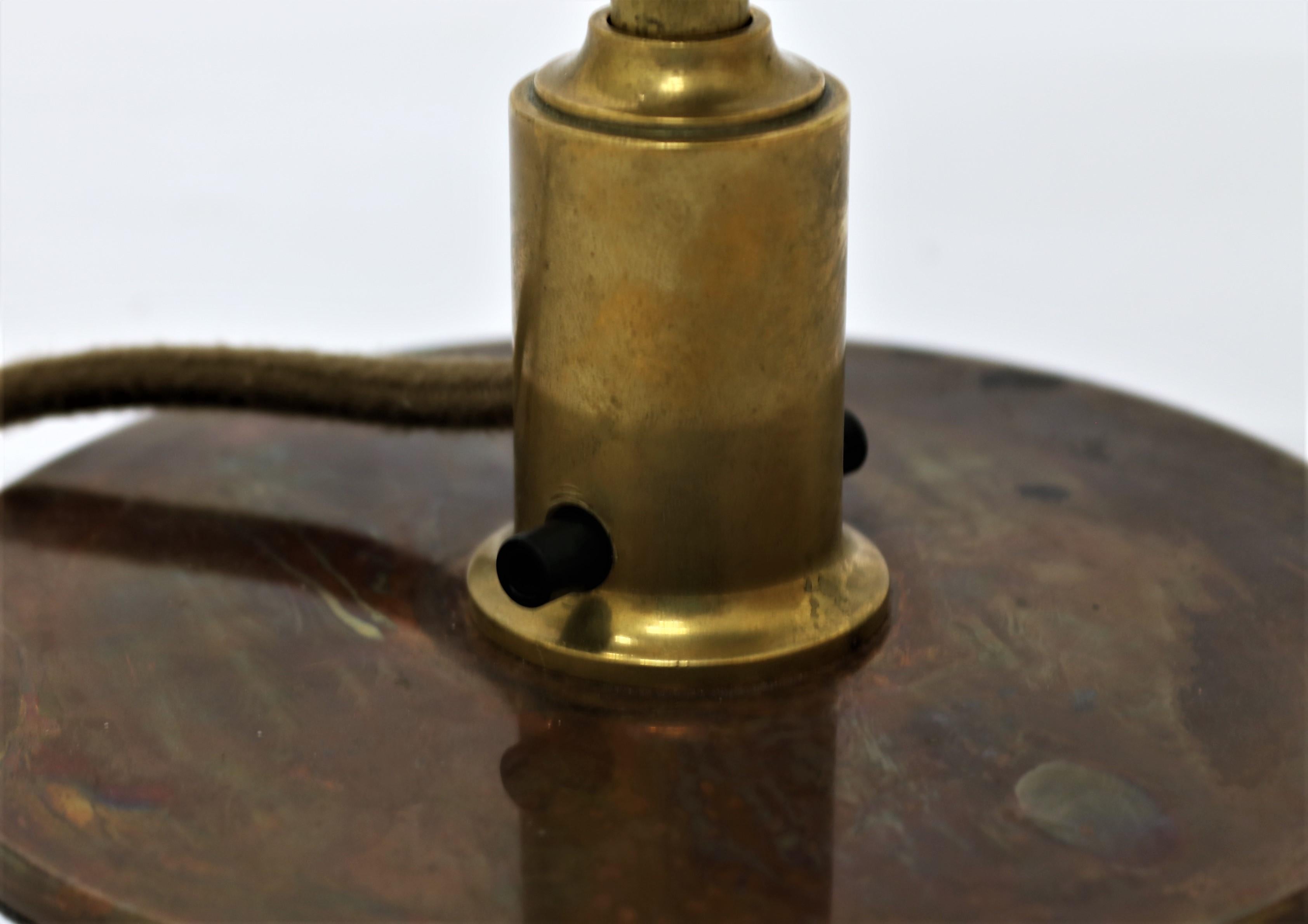 Scandinavian Modern PH Desk Lamp in Brass with Copper Shades by Poul Henningsen 3