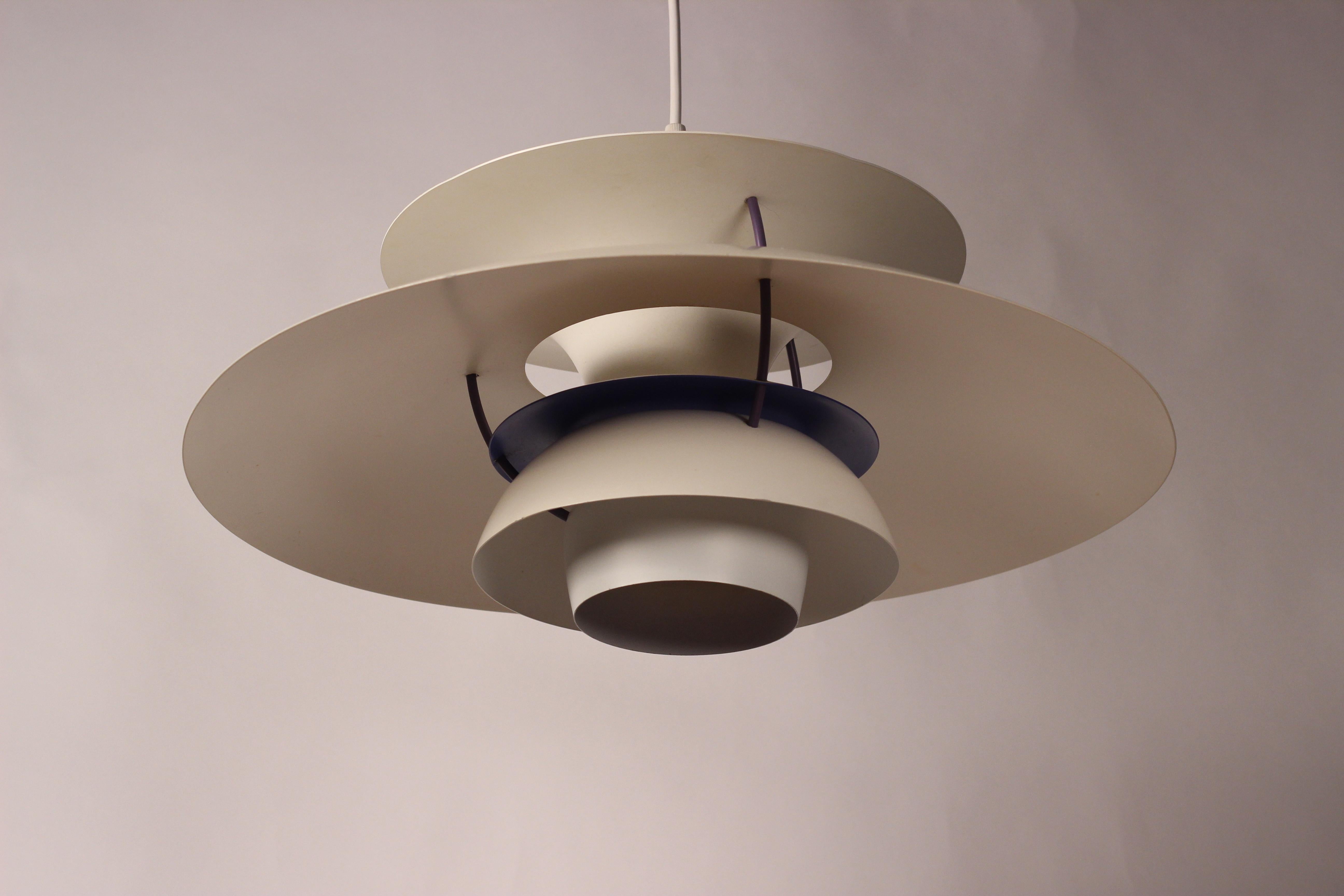 Scandinavian Modern PH5 Pendant Ceiling Light Designed by Poul Henningsen 1960’s 8