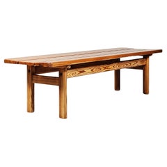 Banc en pin moderne scandinave par Børge Mogensen, Suède, années 1960