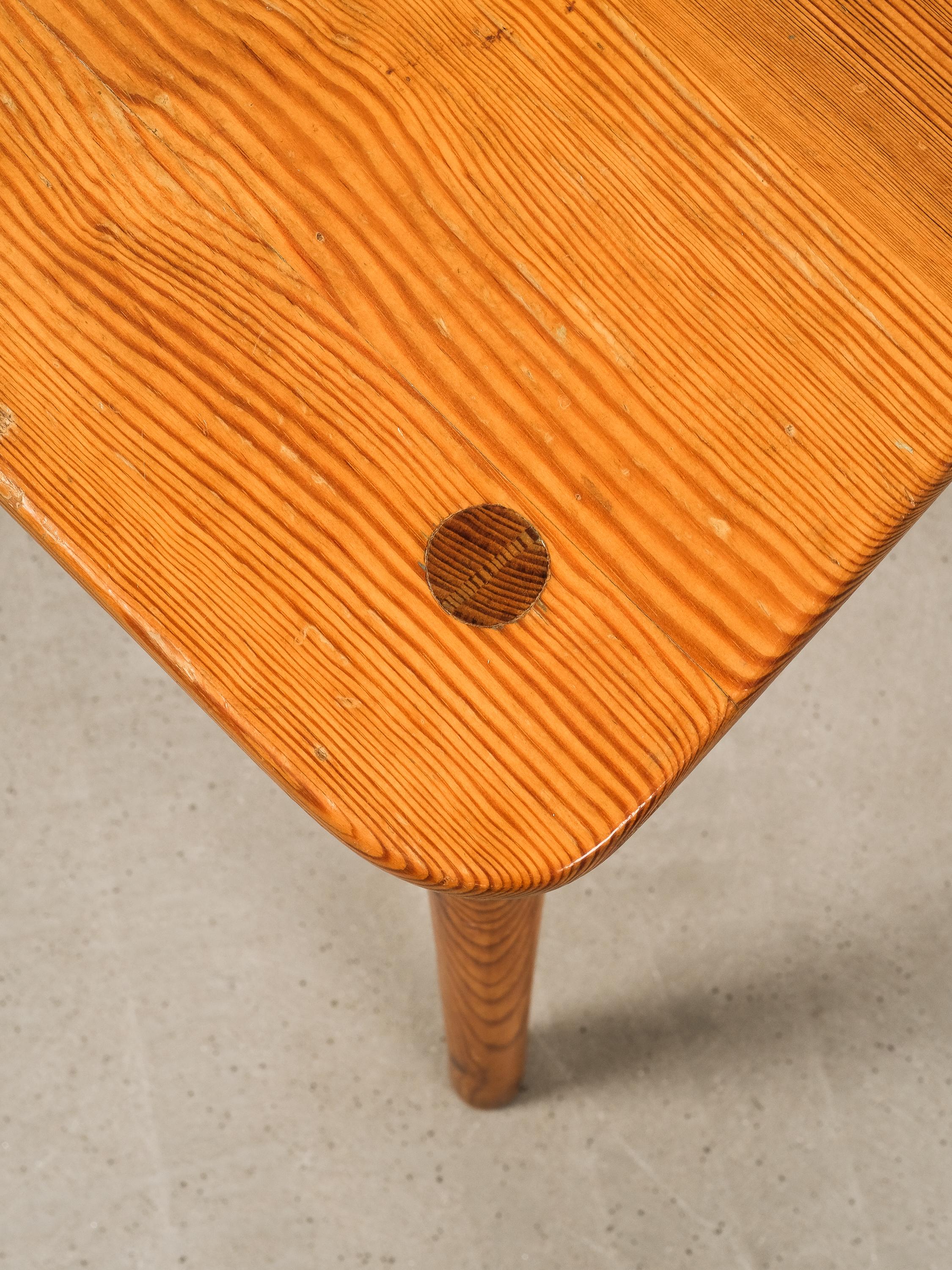 Scandinavian Modern Pine Dining Chairs, 1970s For Sale 6