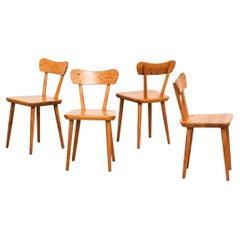 Scandinavian Modern Pine Dining Chairs, 1970s