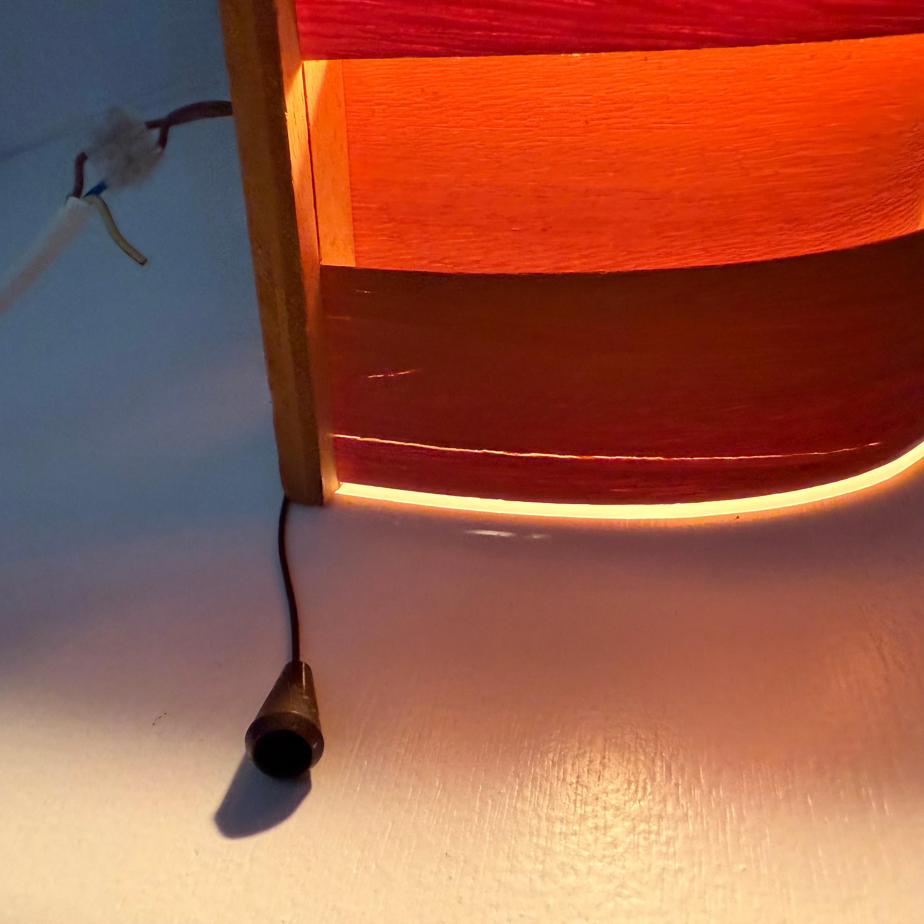Scandinavian Modern Pine Wall Light by Hans Agne Jakobsson for Markaryd, Sweden For Sale 3