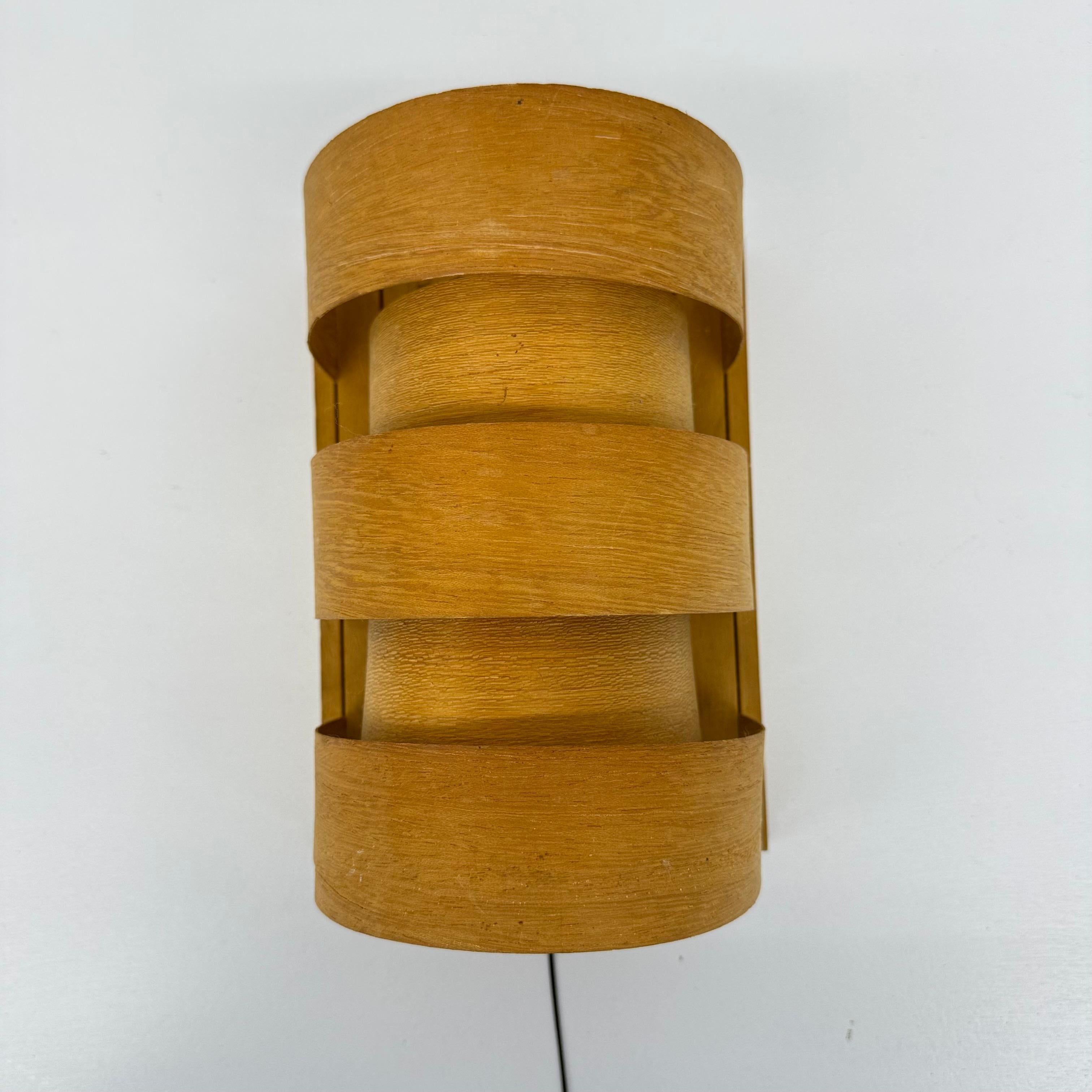 Scandinavian Modern Pine Wall Light by Hans Agne Jakobsson for Markaryd, Sweden For Sale 11
