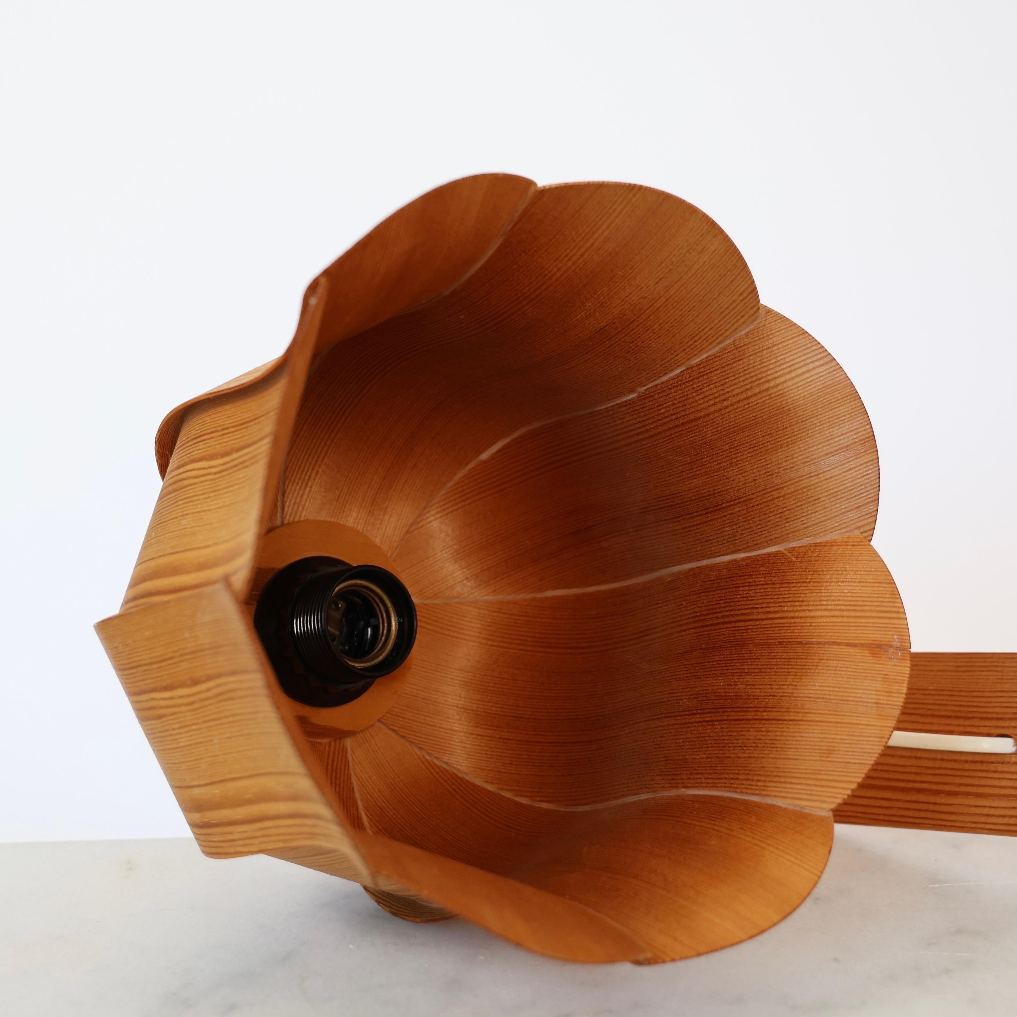 Lampe de table The Modern Scandinavian Wood par Aneta, années 1970, Suède en vente 5