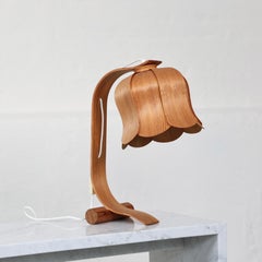 Scandinavian Modern Pine Wood Table Lamp by Aneta, 1970s, Sweden