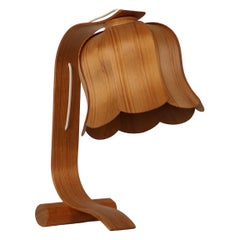Lampe de table The Modern Scandinavian Wood par Aneta, années 1970, Suède