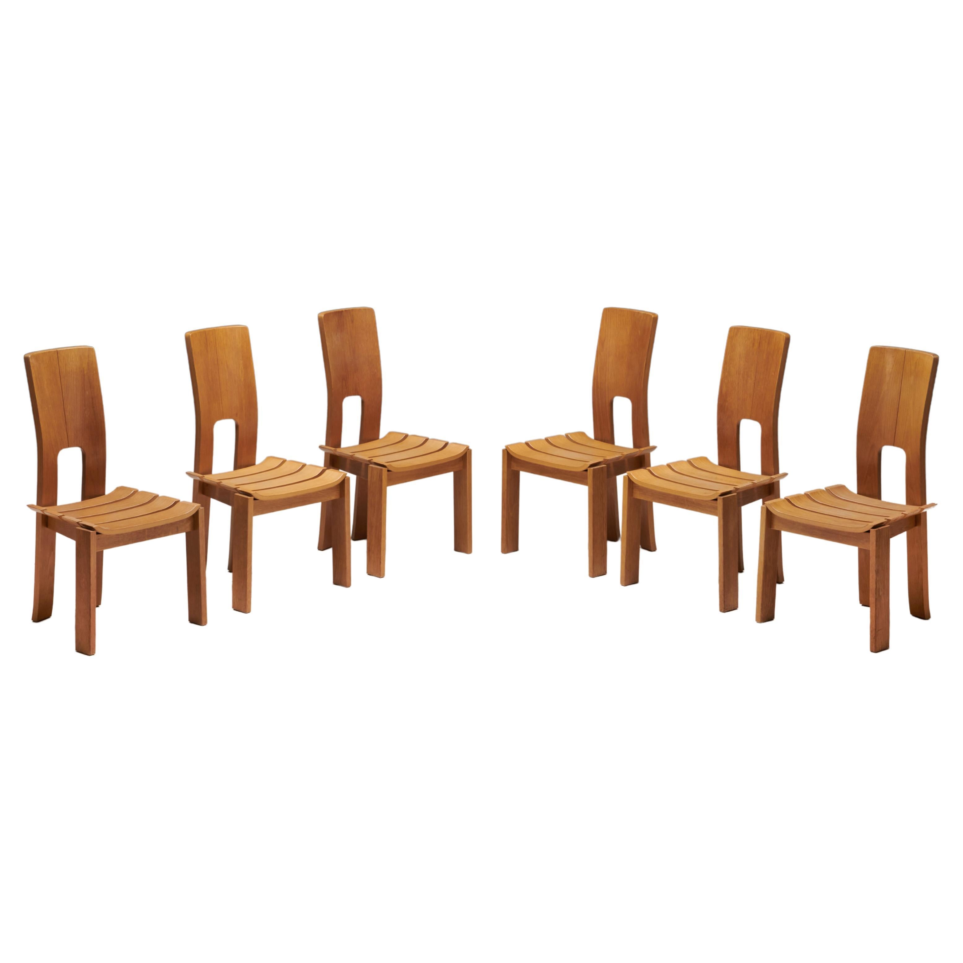 Scandinavian Modern Plywood Dining Chairs, 1970s