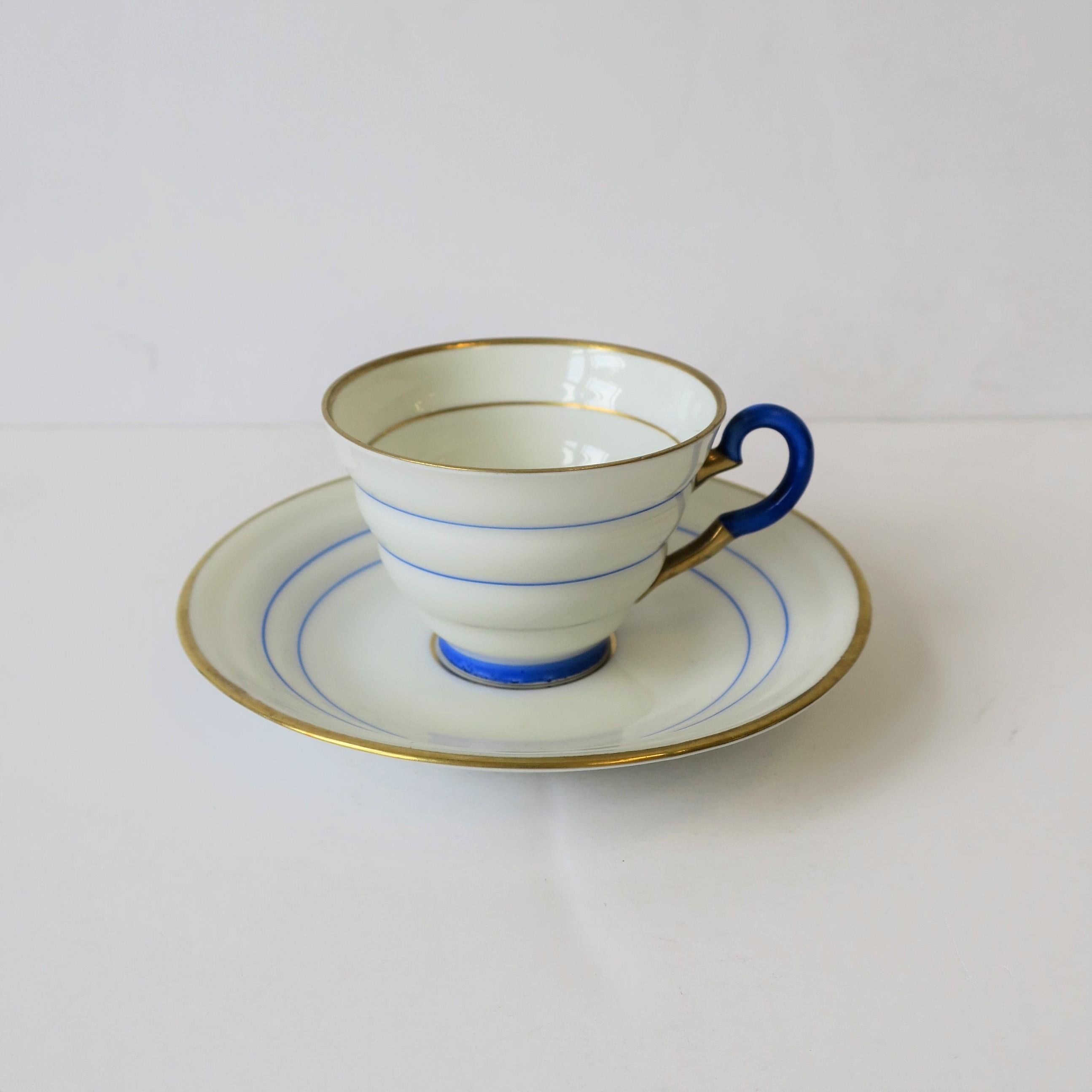 Scandinavian Modern White Porcelain Coffee Espresso or Tea Demitasse Set 5
