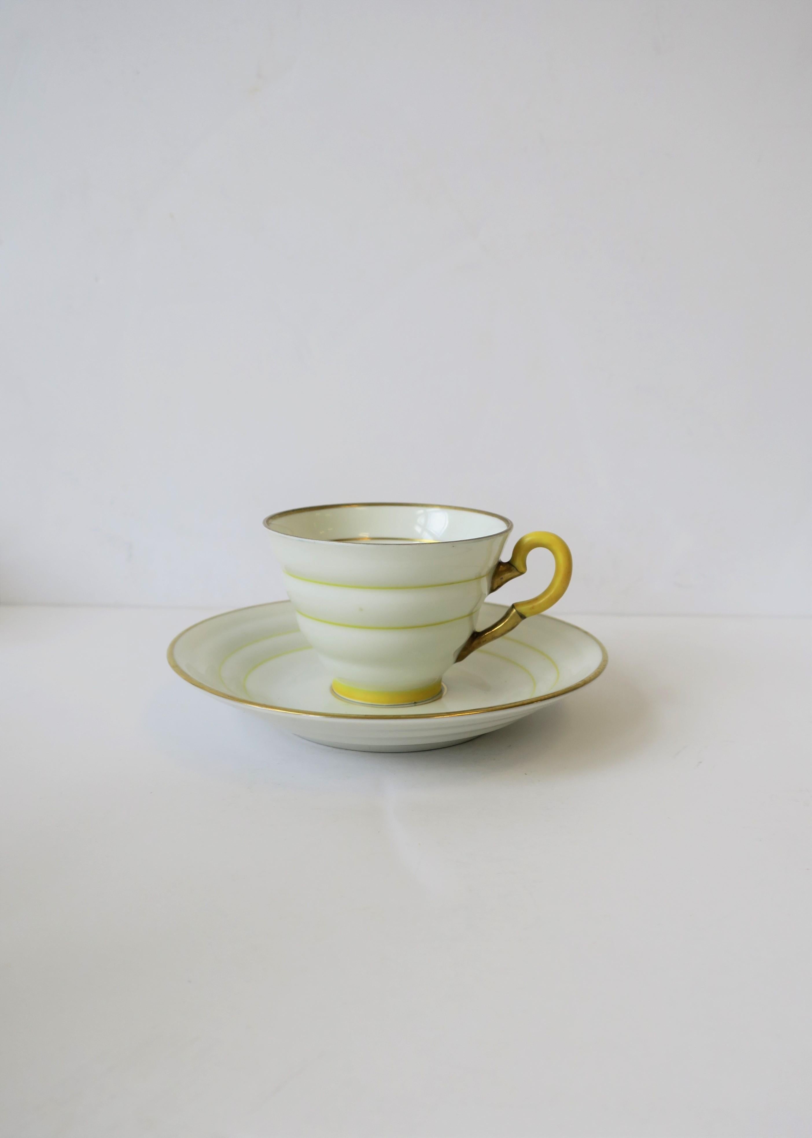 Scandinavian Modern White Porcelain Coffee Espresso or Tea Demitasse Set 13