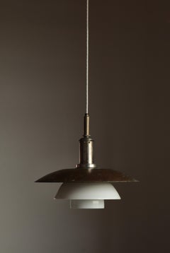 Scandinavian Modern Poul Henningsen PH-lamp 4/4-pendant Copper & Glass, 1930s