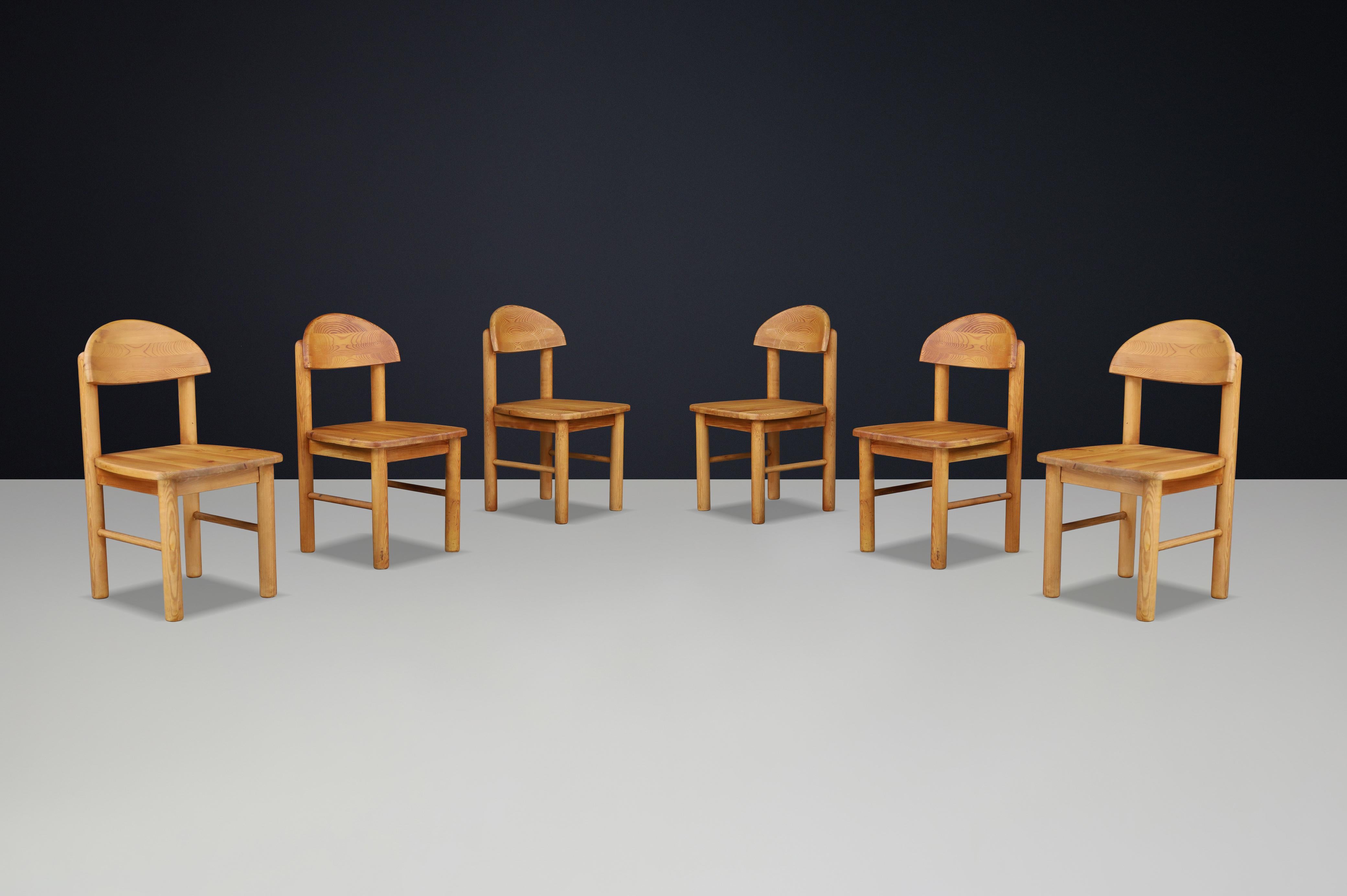 Scandinavian Modern Rainer Daumiller Dining Set/6 Chairs, Denmark, 1970s For Sale 2
