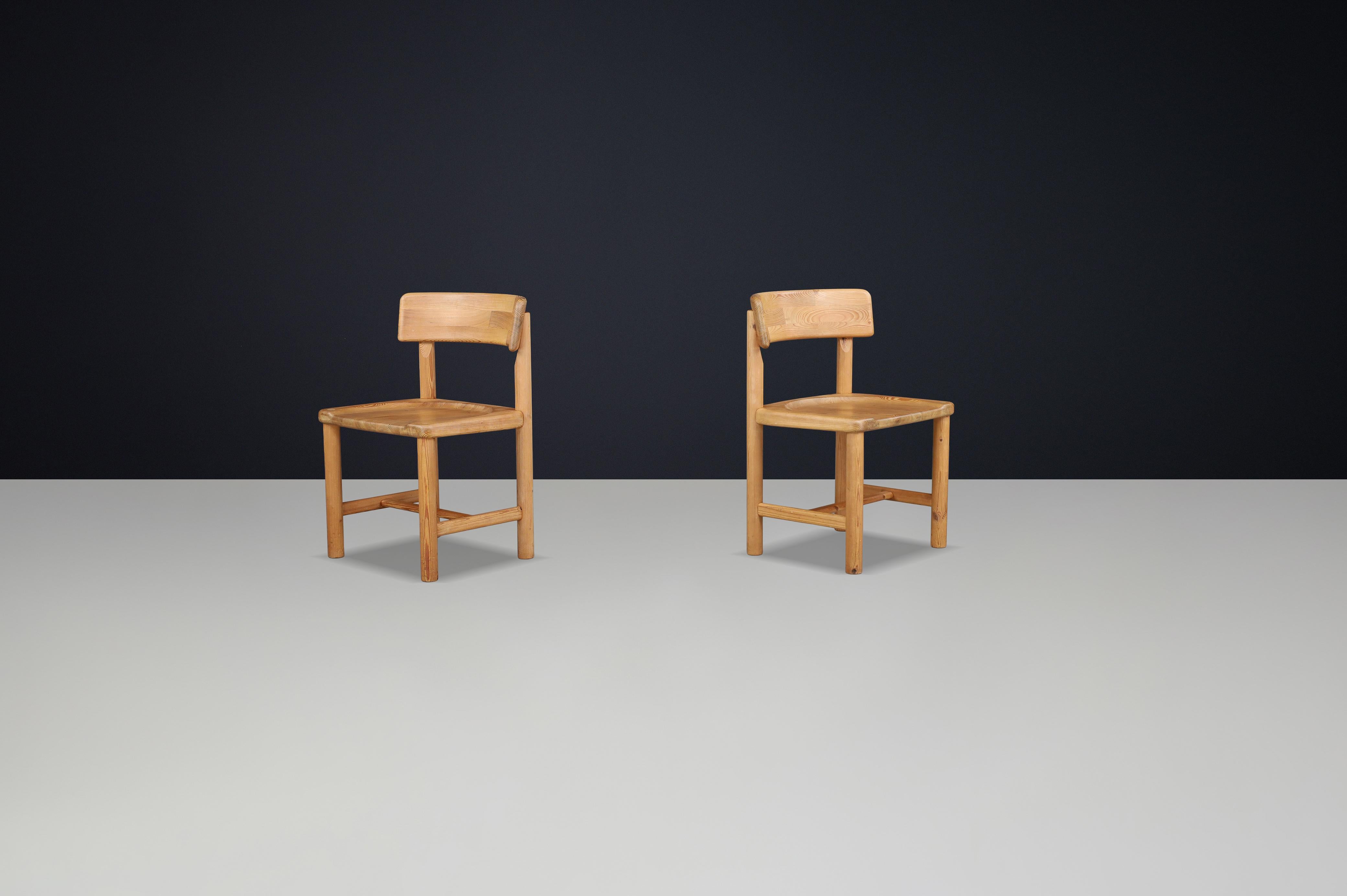 Scandinavian Modern Rainer Daumiller Side Chairs for Hirtshals Savvaerk, Denmark, 1970s

A beautifully crafted set of two solid pine side chairs designed by Rainer Daumiller for Hirtshals Savvaerk, Denmark, in the 1970s. These iconic Scandinavian