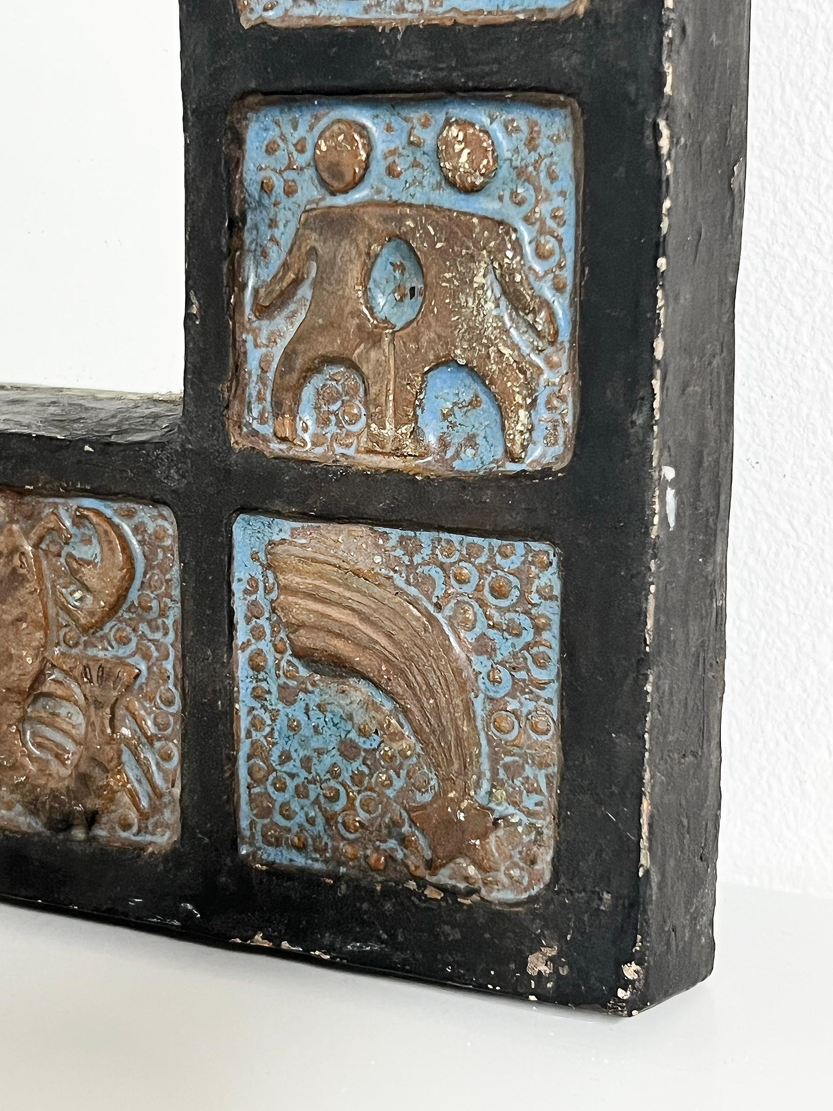 Suédois The Modernity, Rare, Miroir Zodiac par Lars Bergsten, Suède en vente